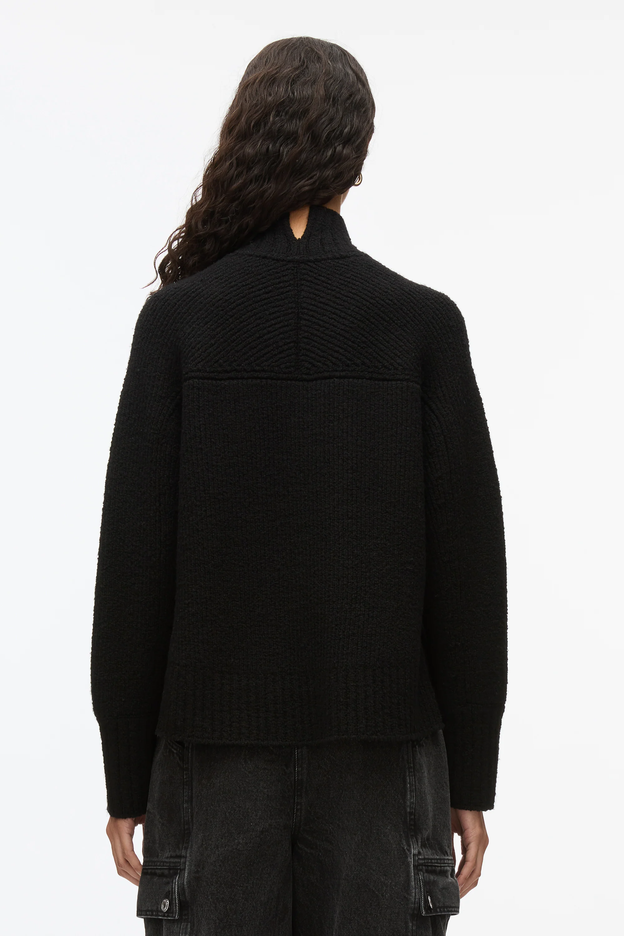 Chainlink Bouclé Turtleneck Pullover - Image 5