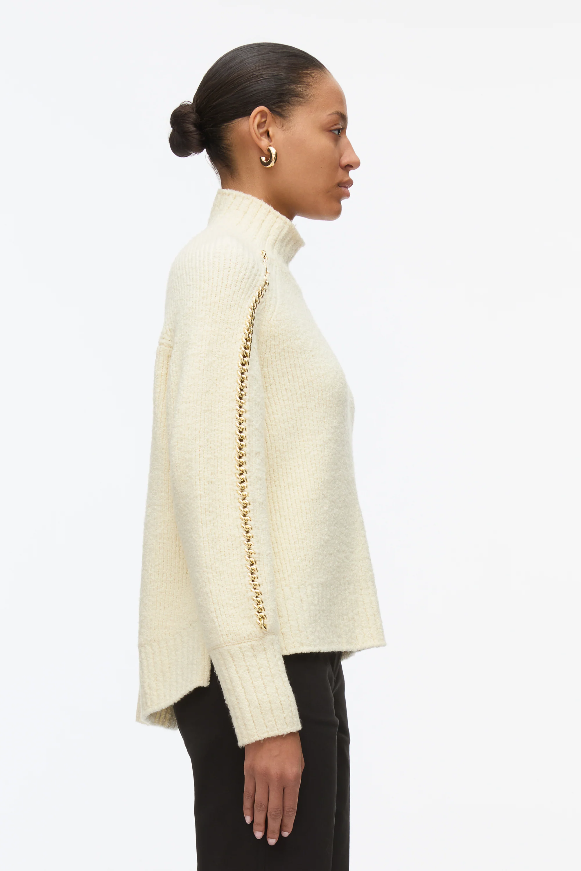 Chainlink Bouclé Turtleneck Pullover - Image 9