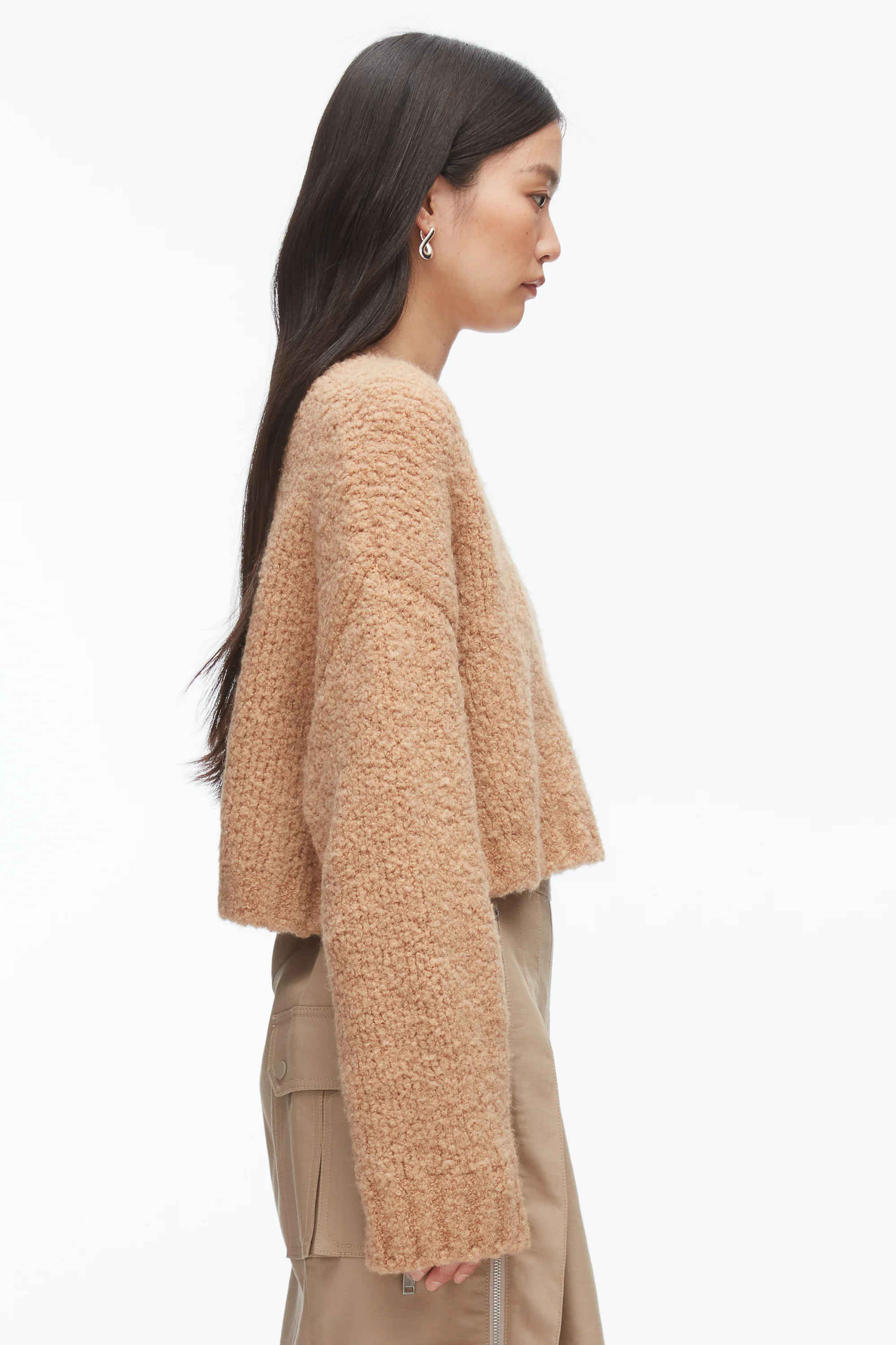 Boucle Zipper Crewneck - Image 10