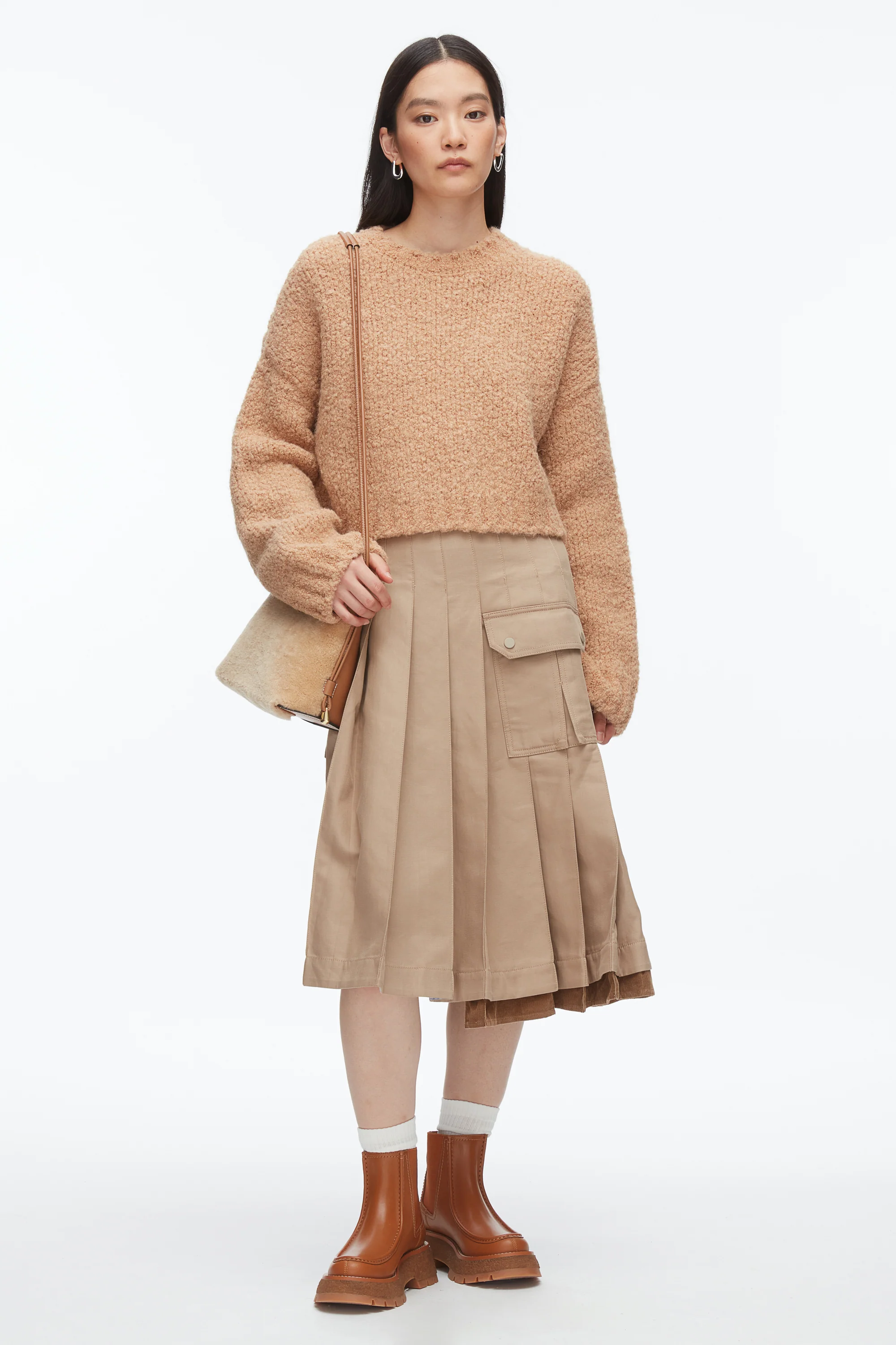 Boucle Zipper Crewneck - Image 7
