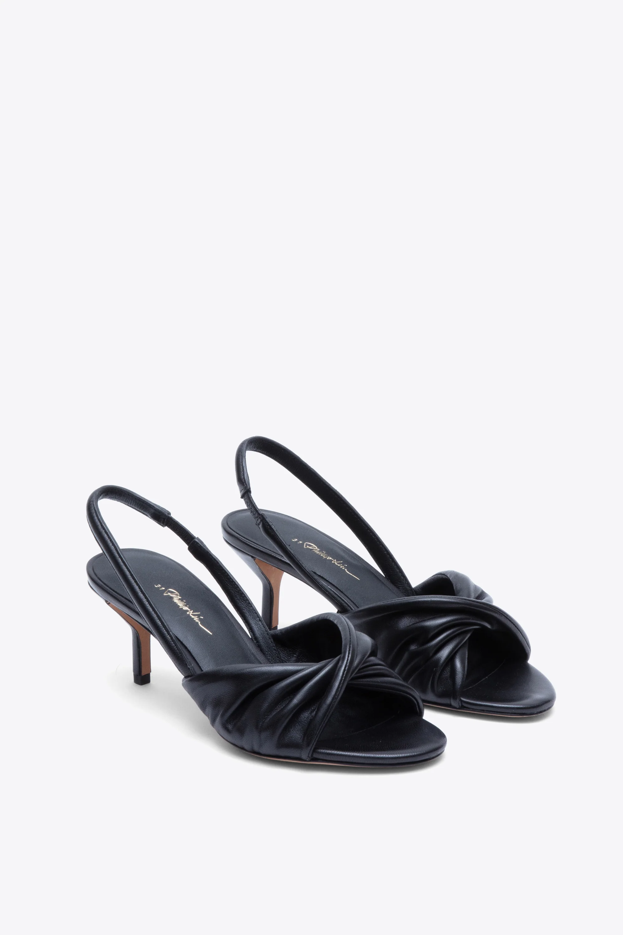 Brigitte - 58MM Twisted Leather Heel - Image 2
