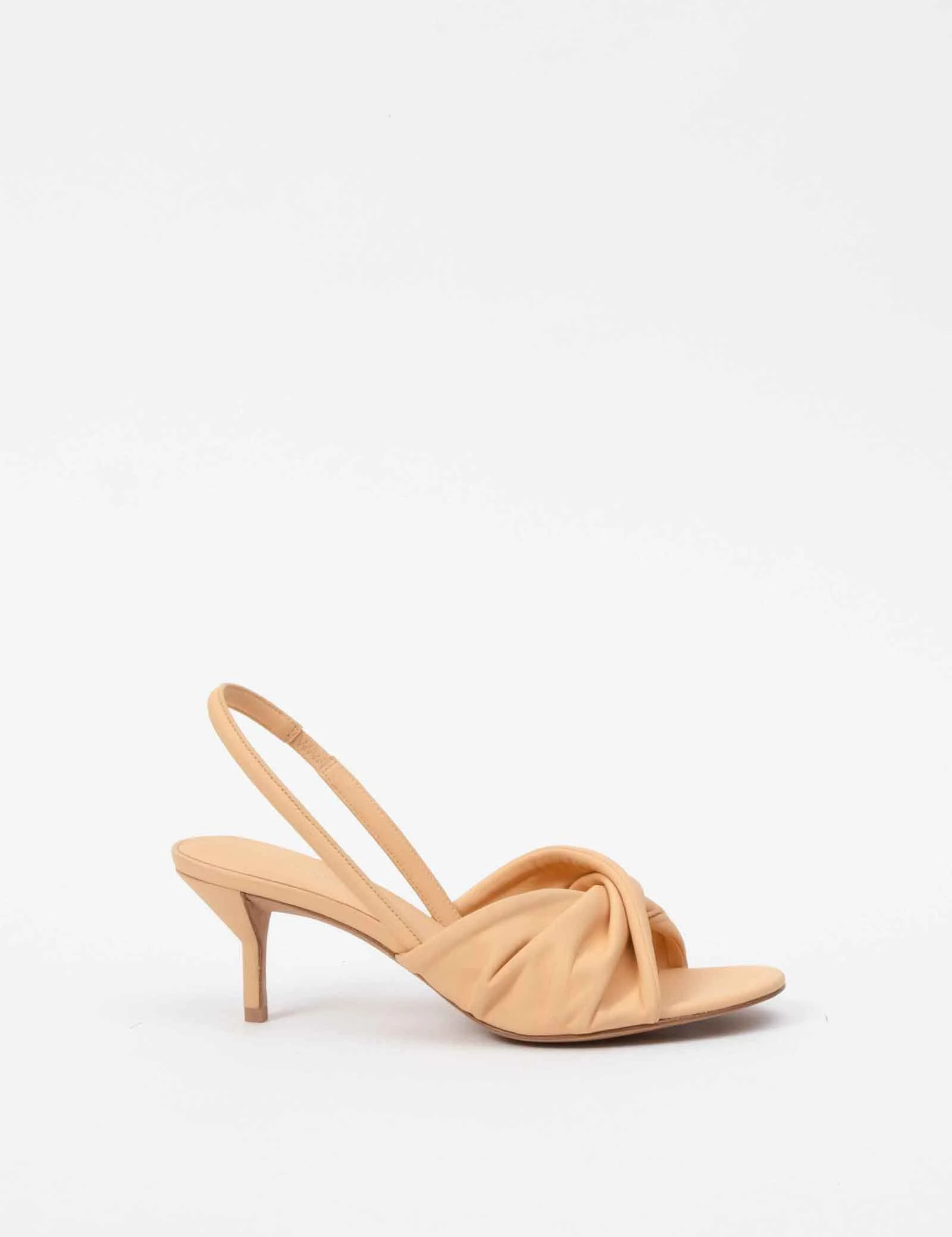 Brigitte 58MM Twisted Leather Kitten Heel - Image 2
