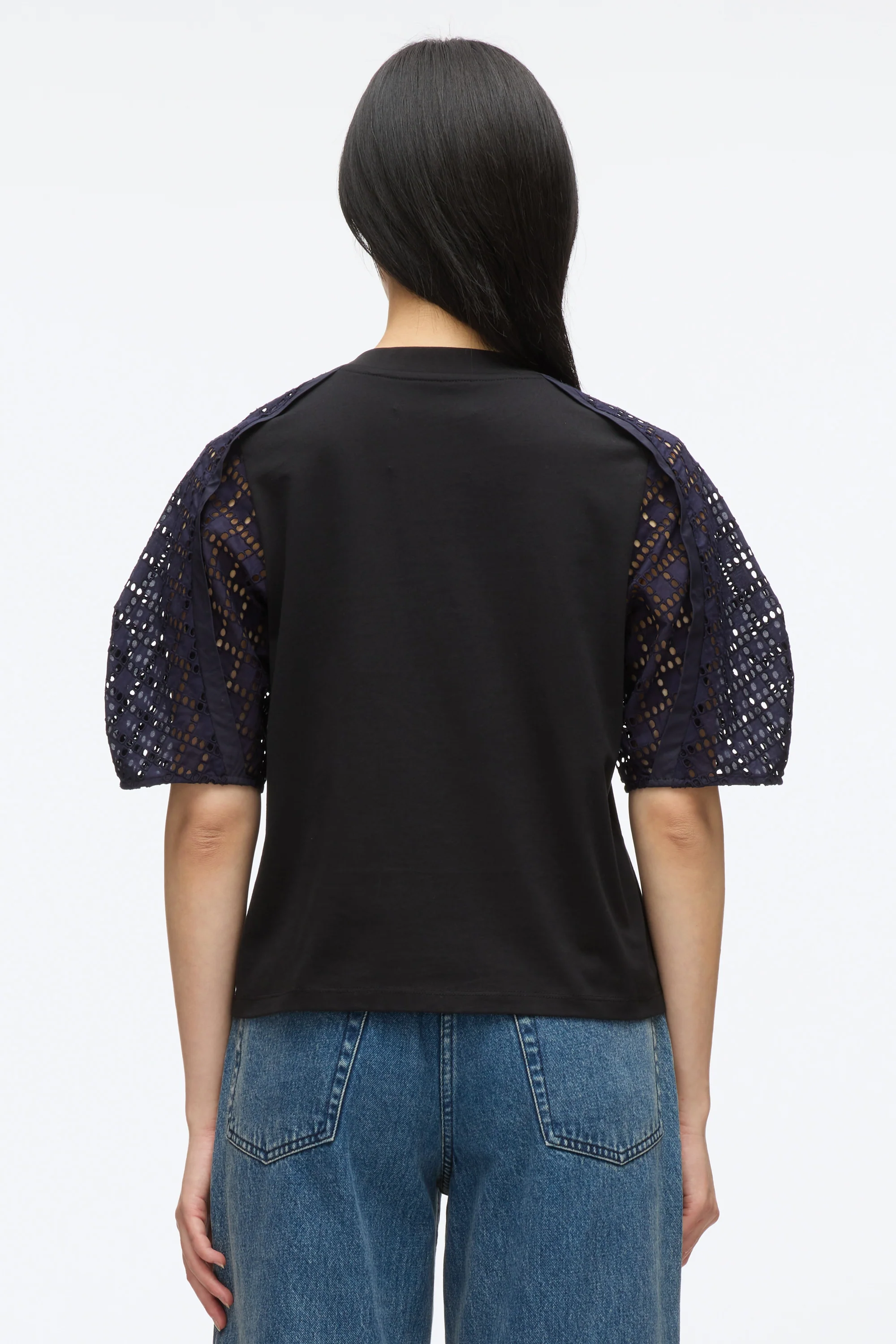 Broderie Anglaise Combo Tee - Image 11