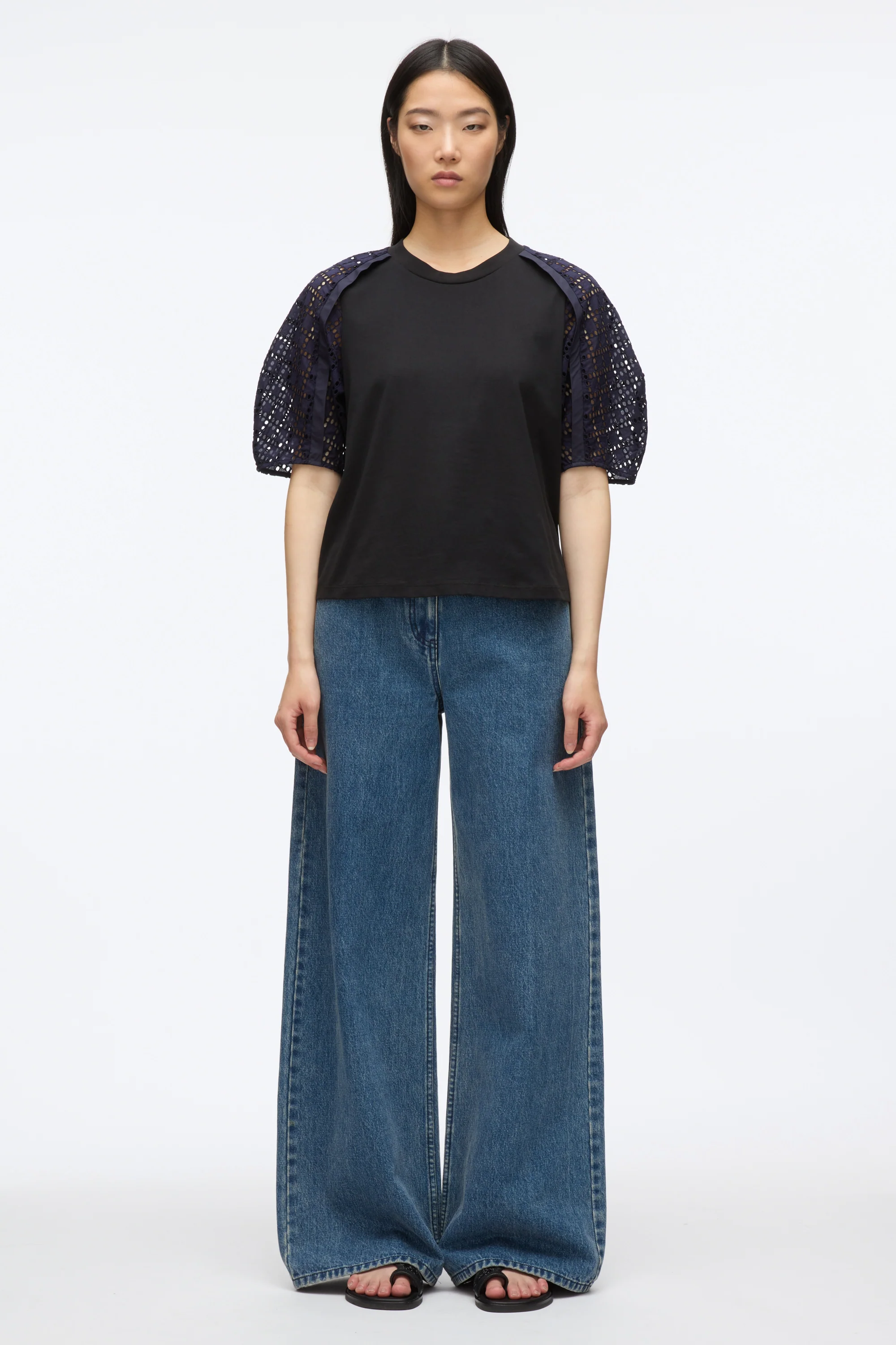 Broderie Anglaise Combo Tee - Image 8