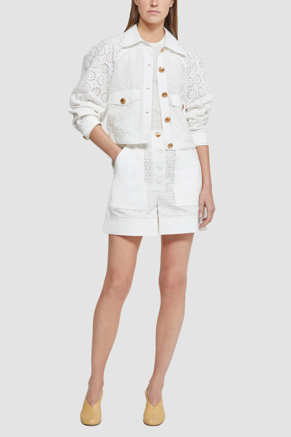 Broderie Anglaise Moto Jacket - Image 2