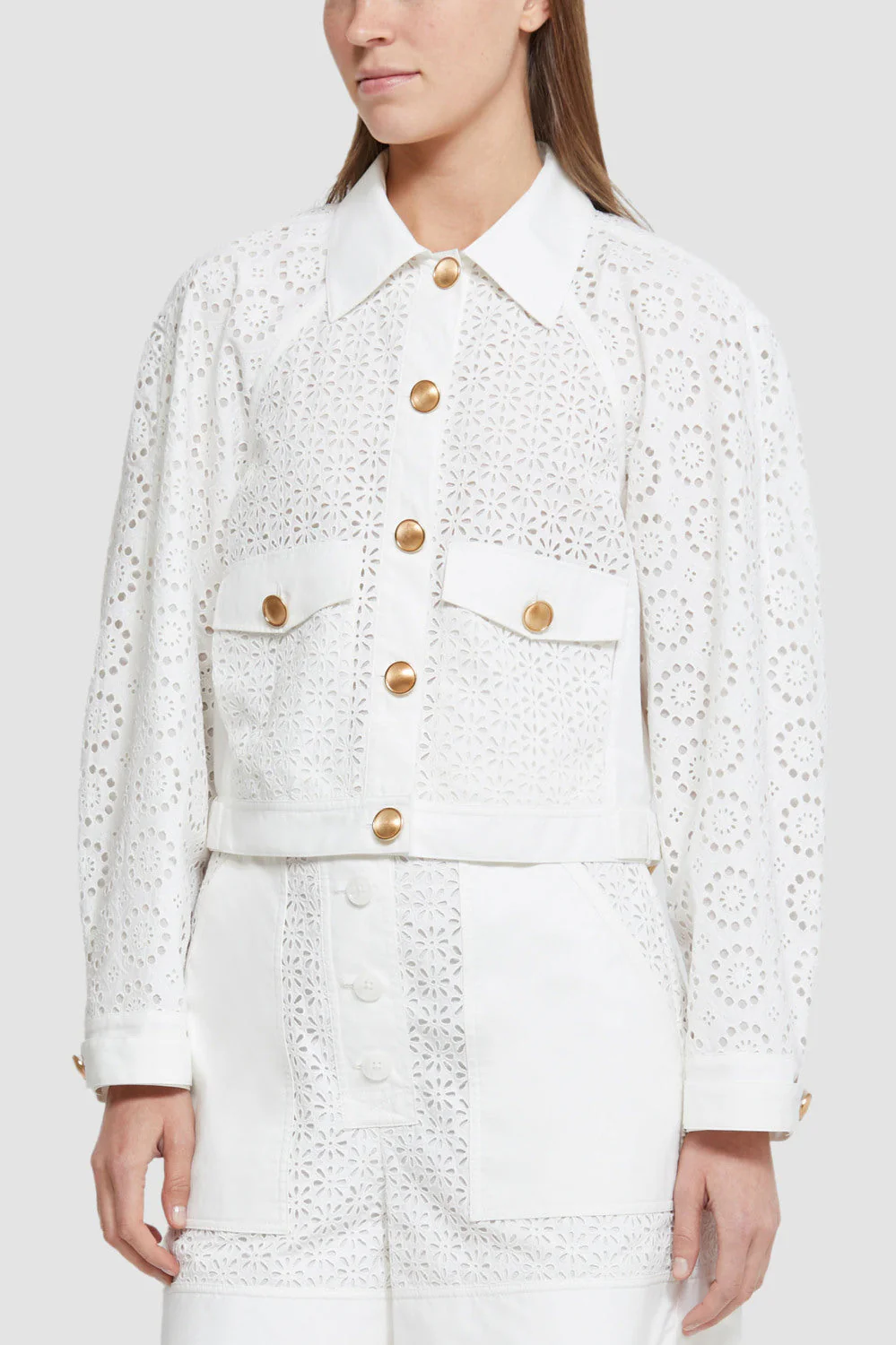 Broderie Anglaise Moto Jacket - Image 4