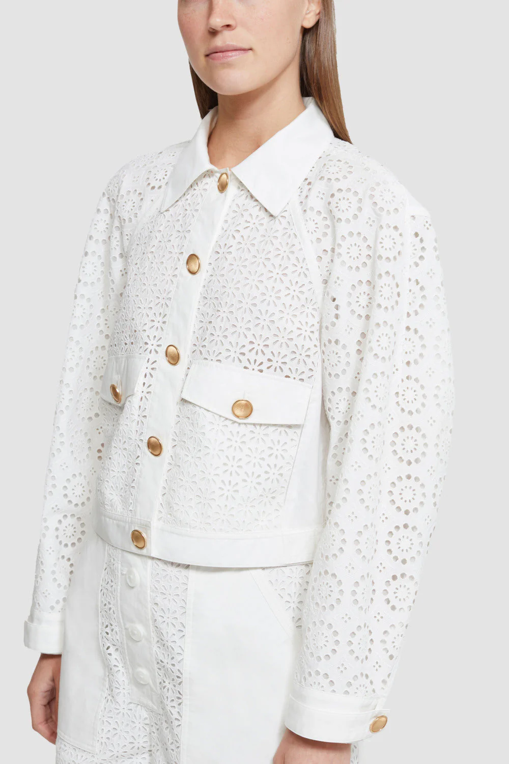 Broderie Anglaise Moto Jacket - Image 6