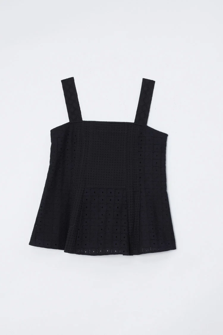 Broderie Anglaise Patchwork Cami - Image 8