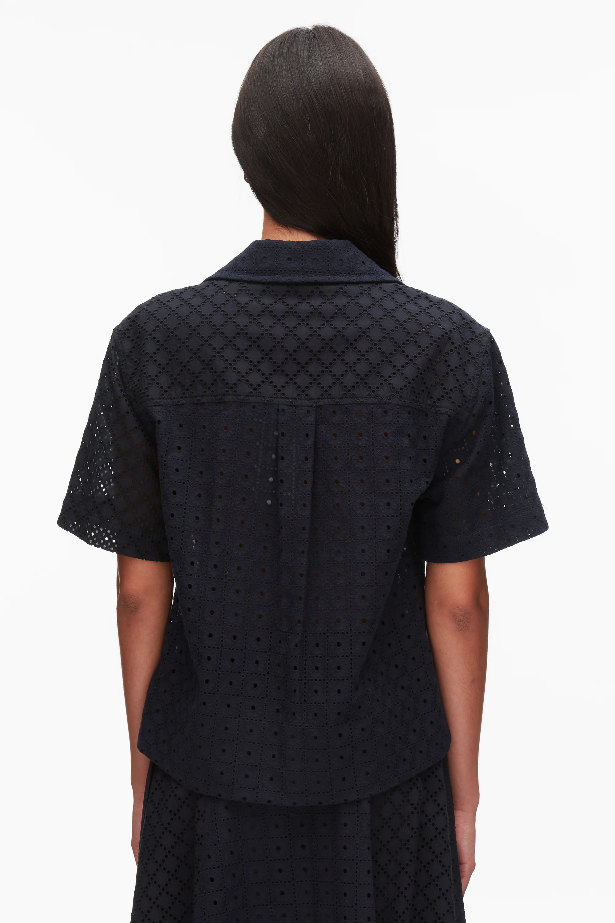 Broderie Anglaise Patchwork Camp Shirt - Image 12