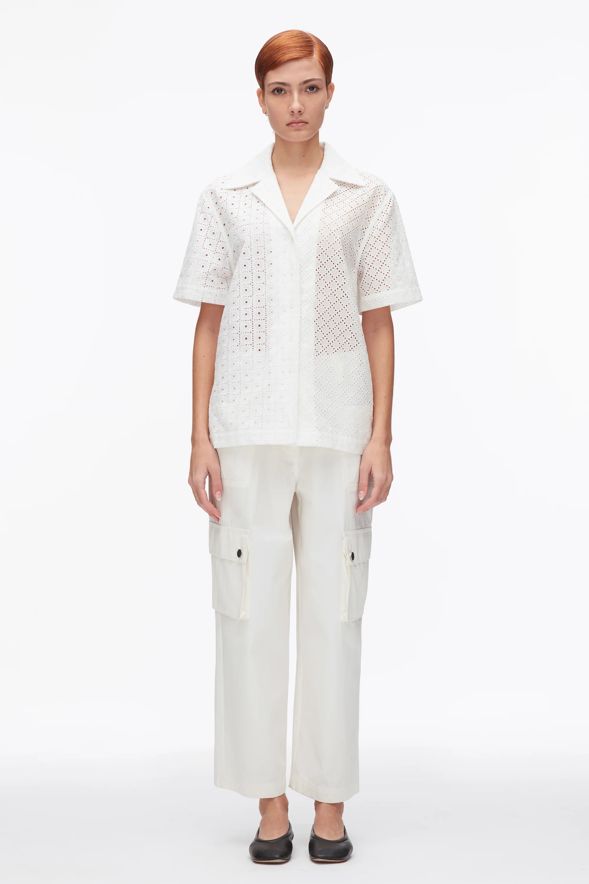 Broderie Anglaise Patchwork Camp Shirt - Image 2