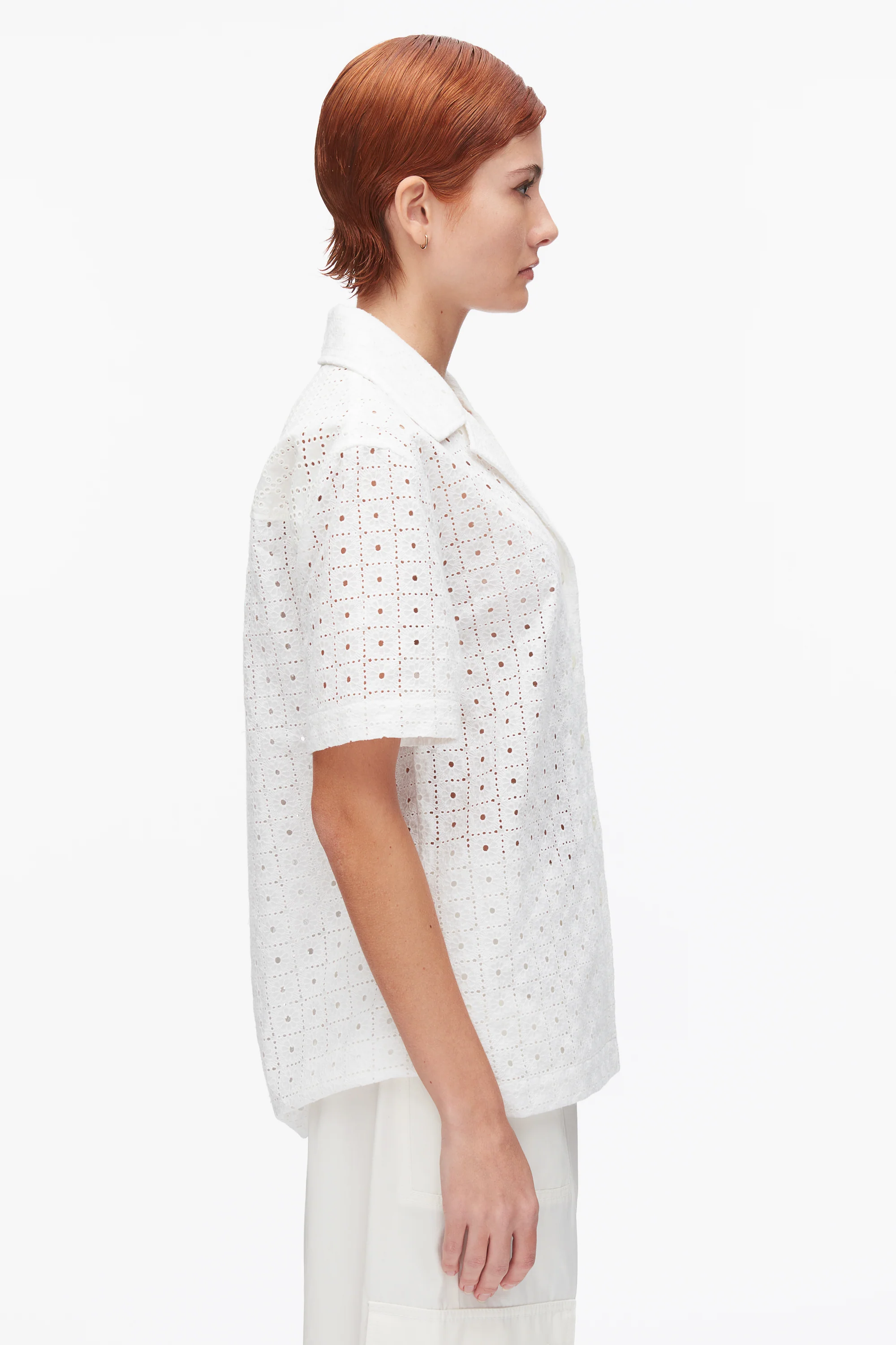 Broderie Anglaise Patchwork Camp Shirt - Image 4