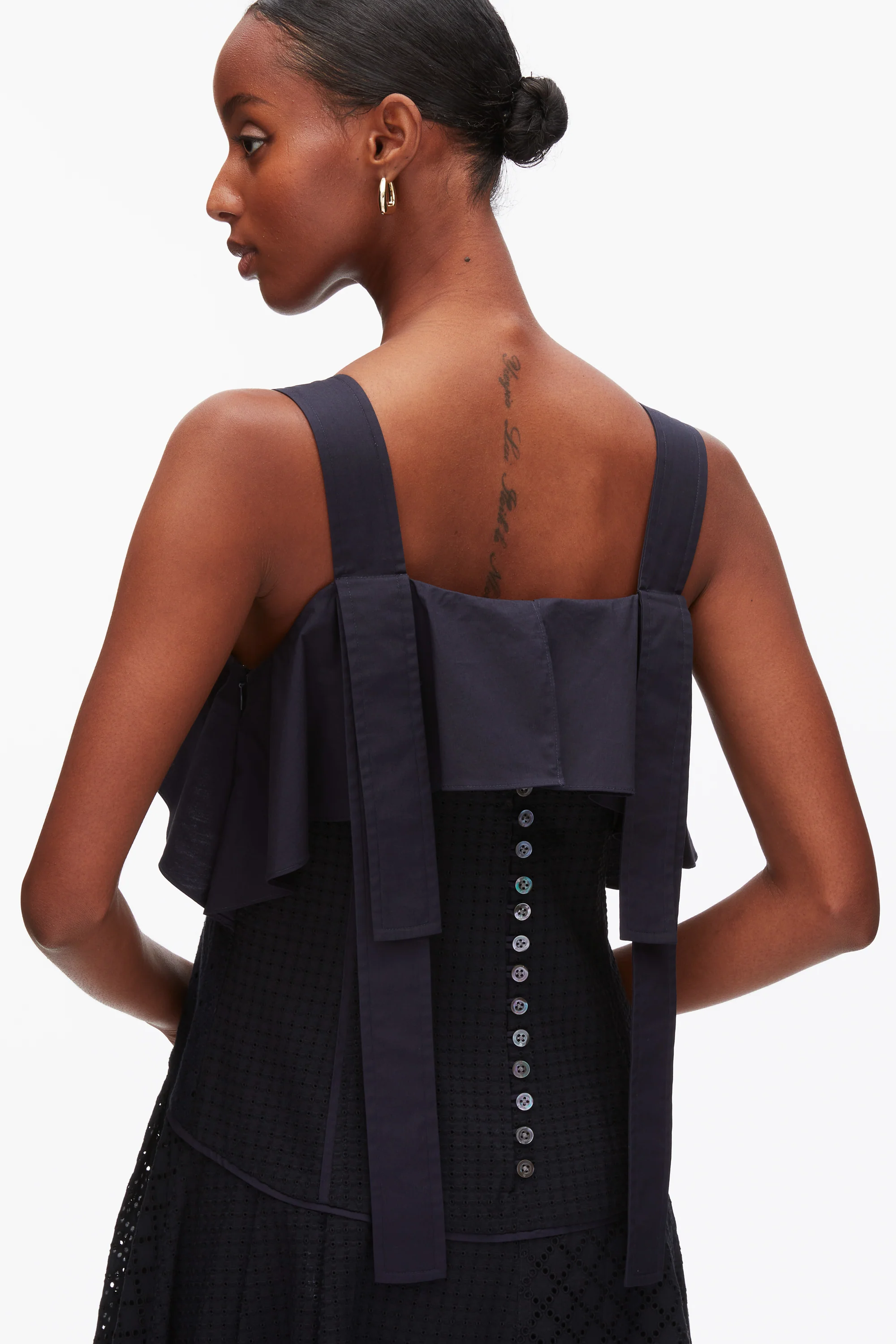 Broderie Anglaise Patchwork Cascade Midi Dress - Image 6
