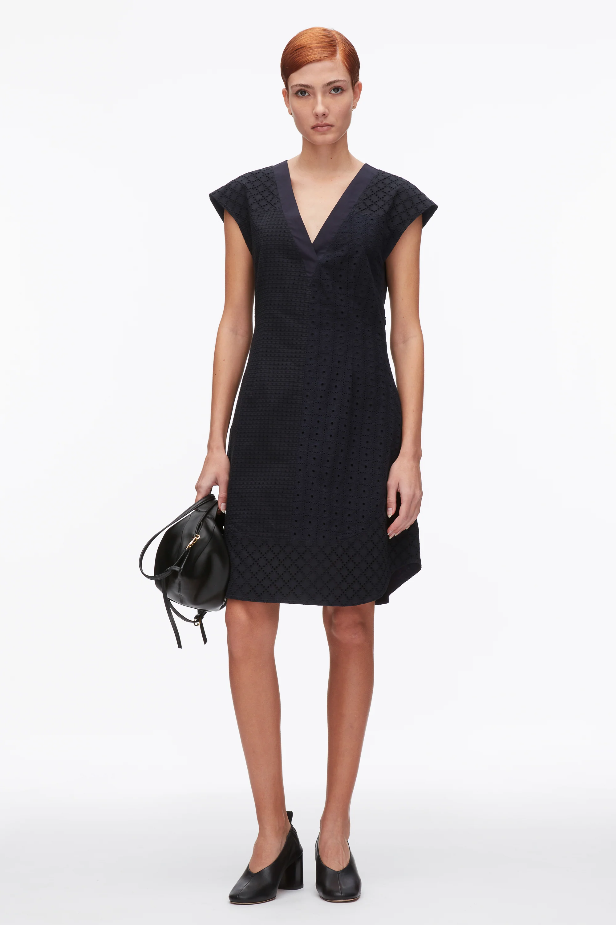 Broderie Anglaise Patchwork Sleeveless Dress