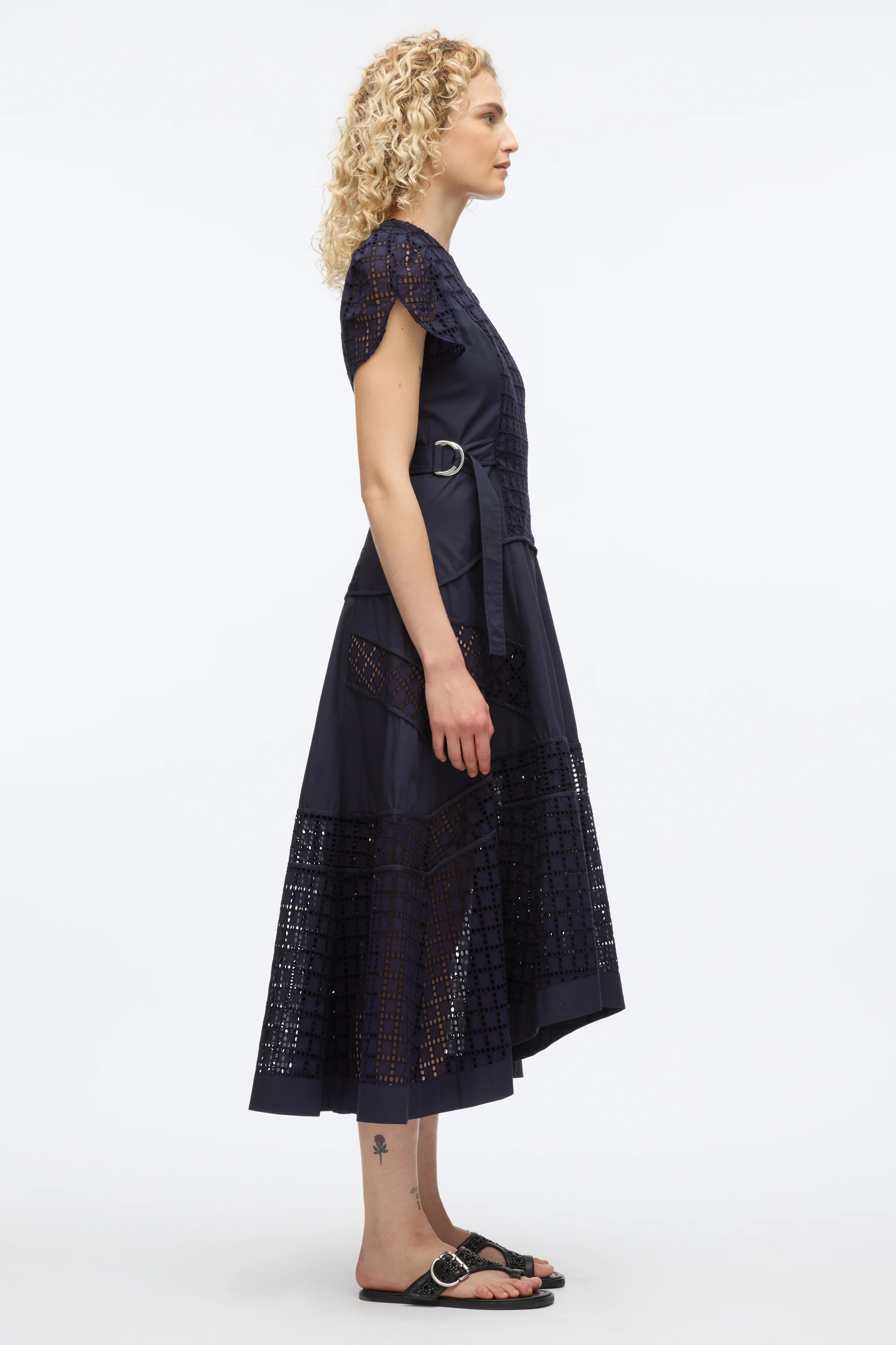 Broderie Anglaise Tulip Dress - Image 3