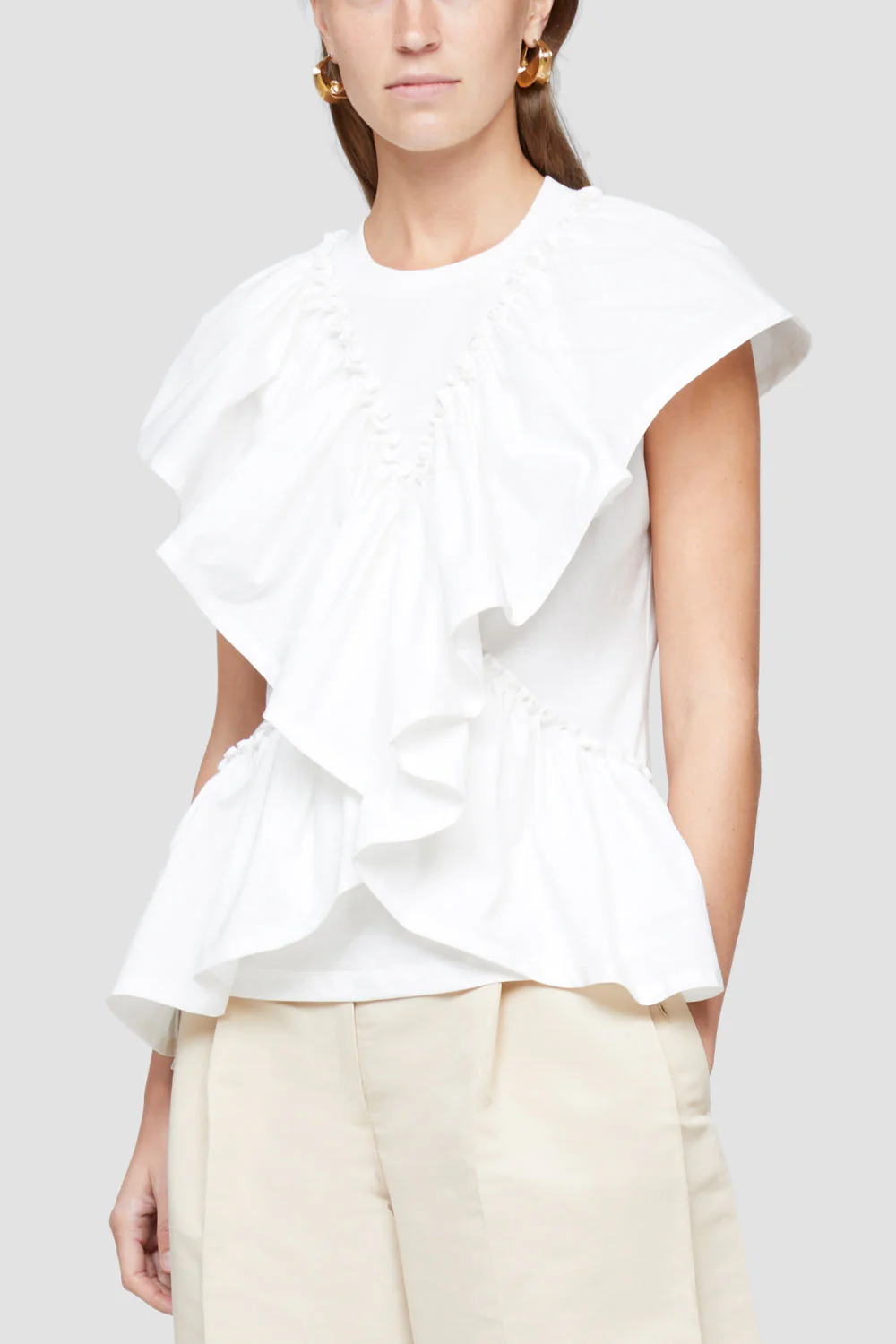 Butterfly Ruffle Sleeve TaNeck - Image 3