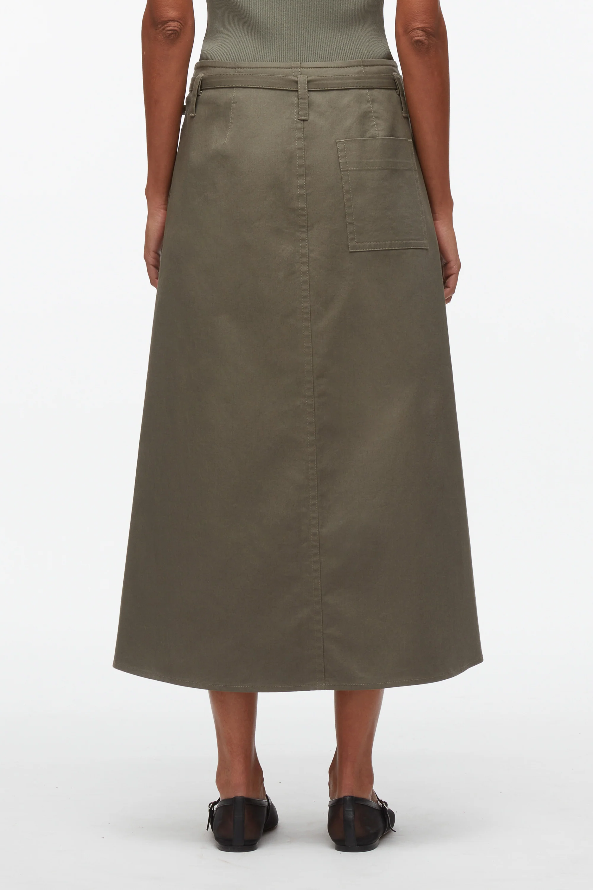 Buttoned Side Utility Skirt - Image 8