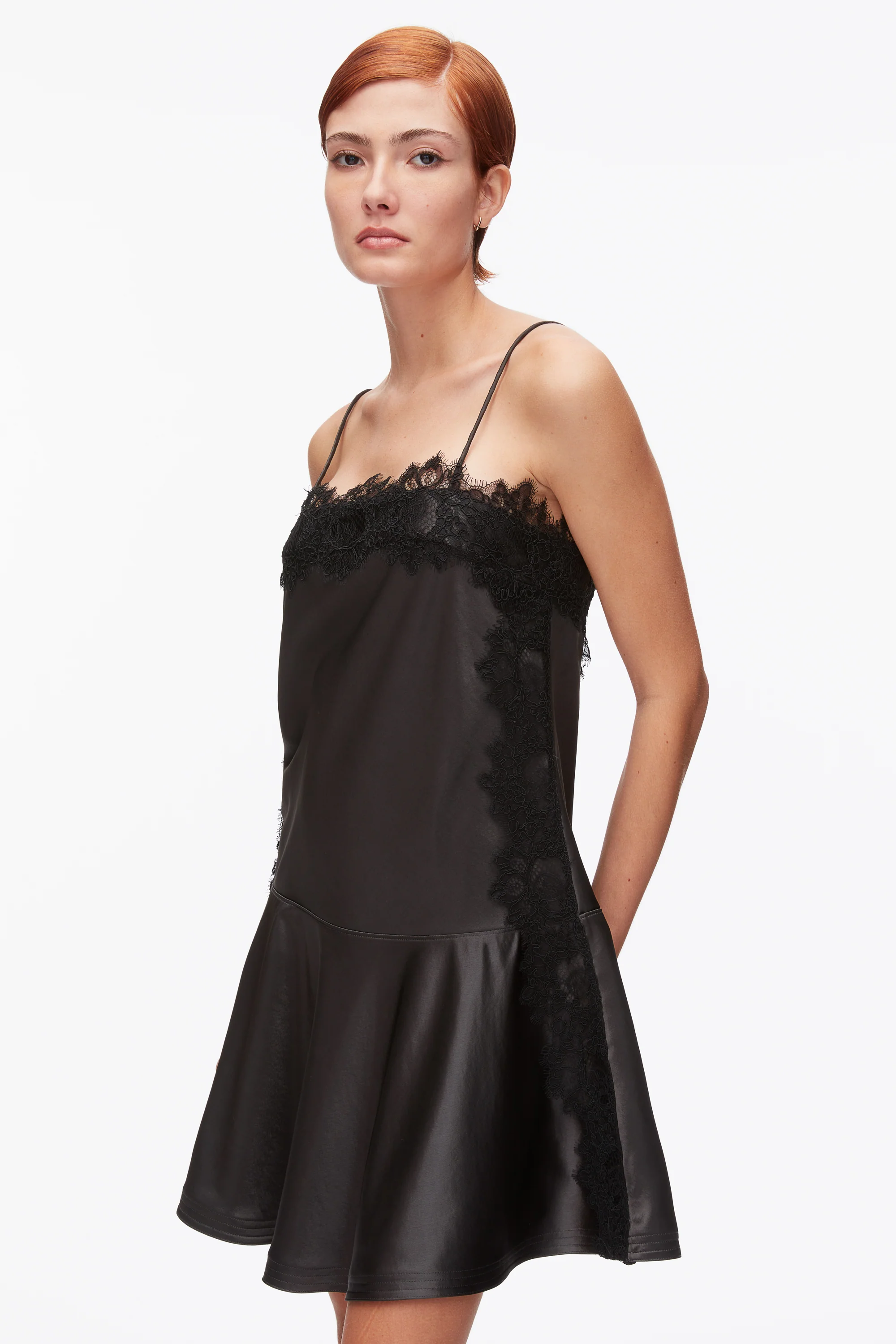 Cami Mini Dress with Lace Trim - Image 5