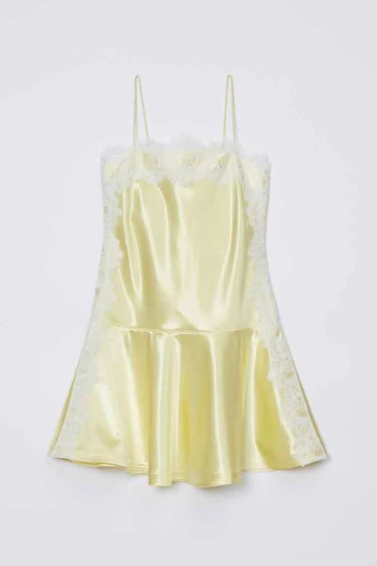 Cami Mini Dress with Lace Trim - Image 8