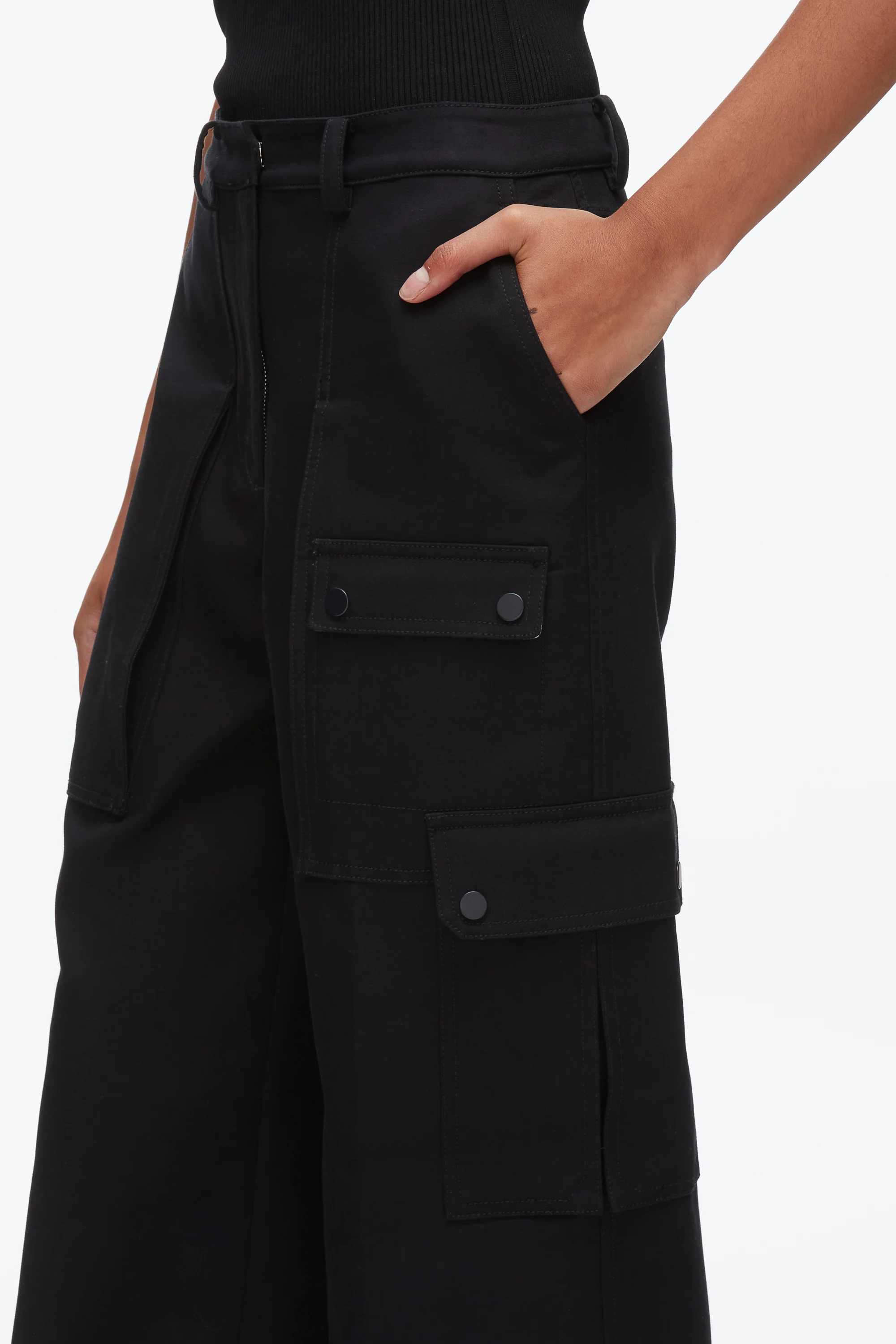 Carpenter Cargo Pants with Plaid Cuffs - Image 13