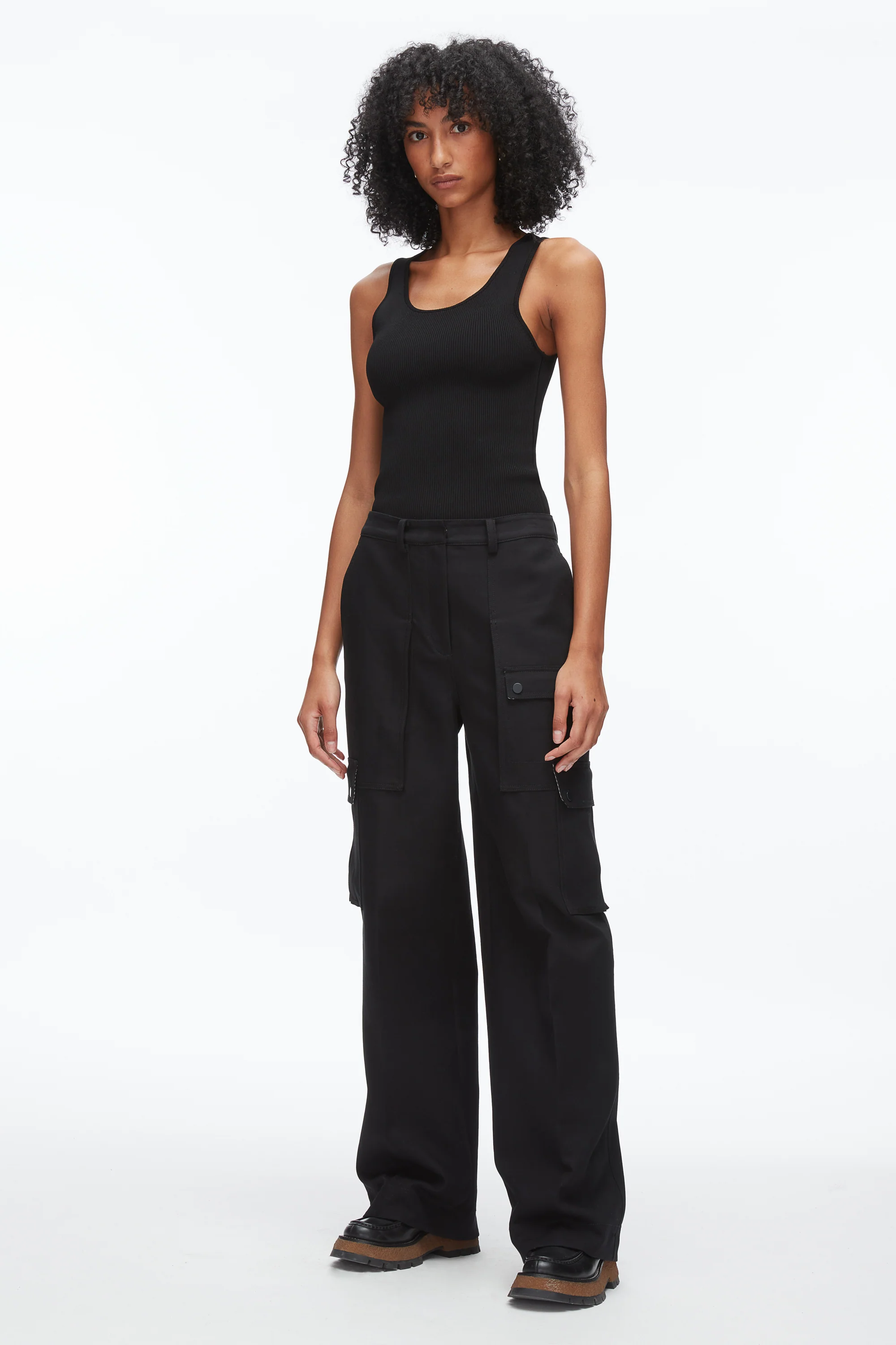 Carpenter Cargo Pants with Plaid Cuffs - Image 15