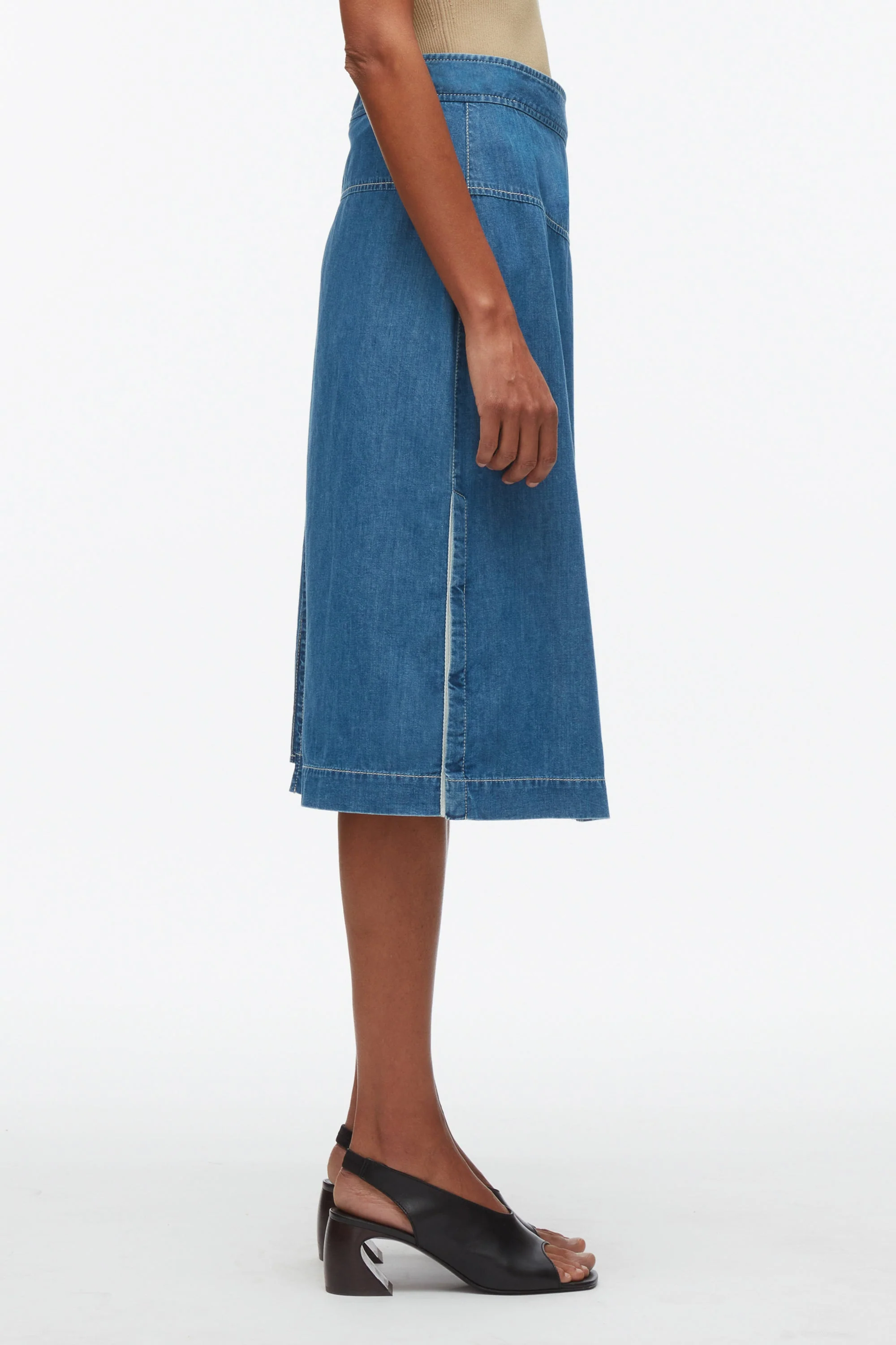 Chambray Wrap Skirt - Image 4