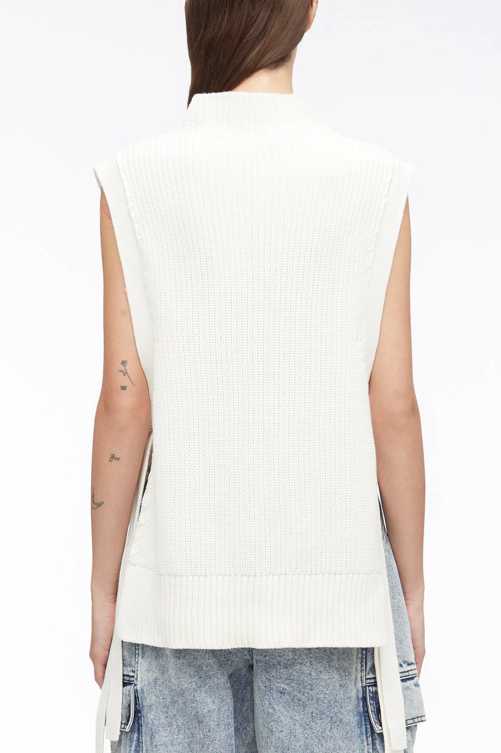 Chunky Cotton Rib Shell With Ties - Image 14