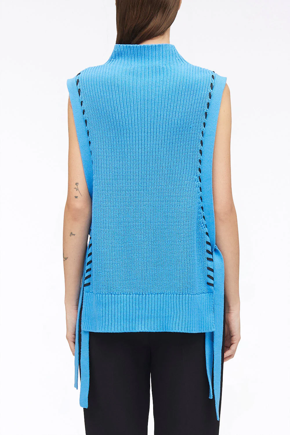 Chunky Cotton Rib Shell With Ties - Image 5