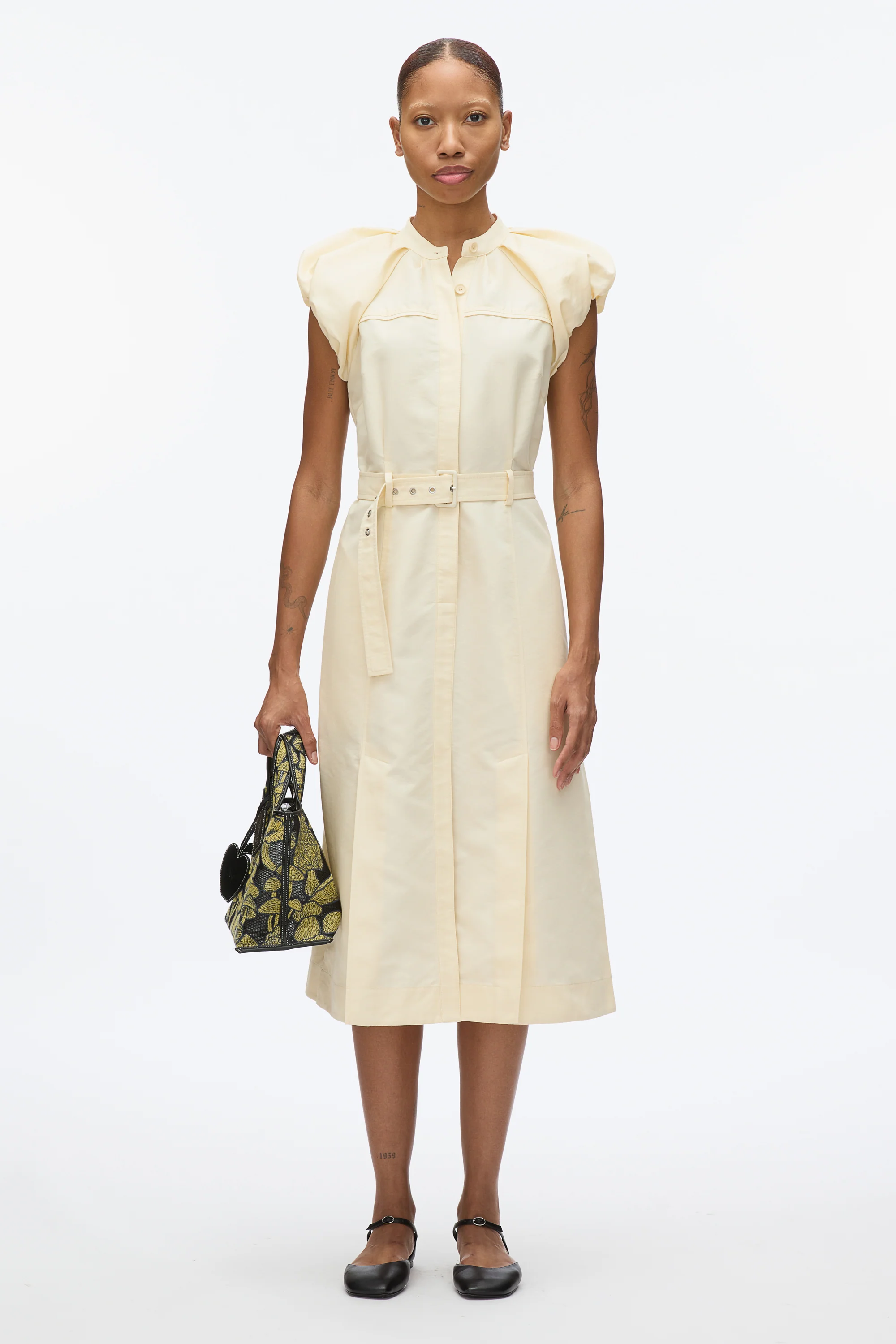 Cloud Sleeve Shirt Dress