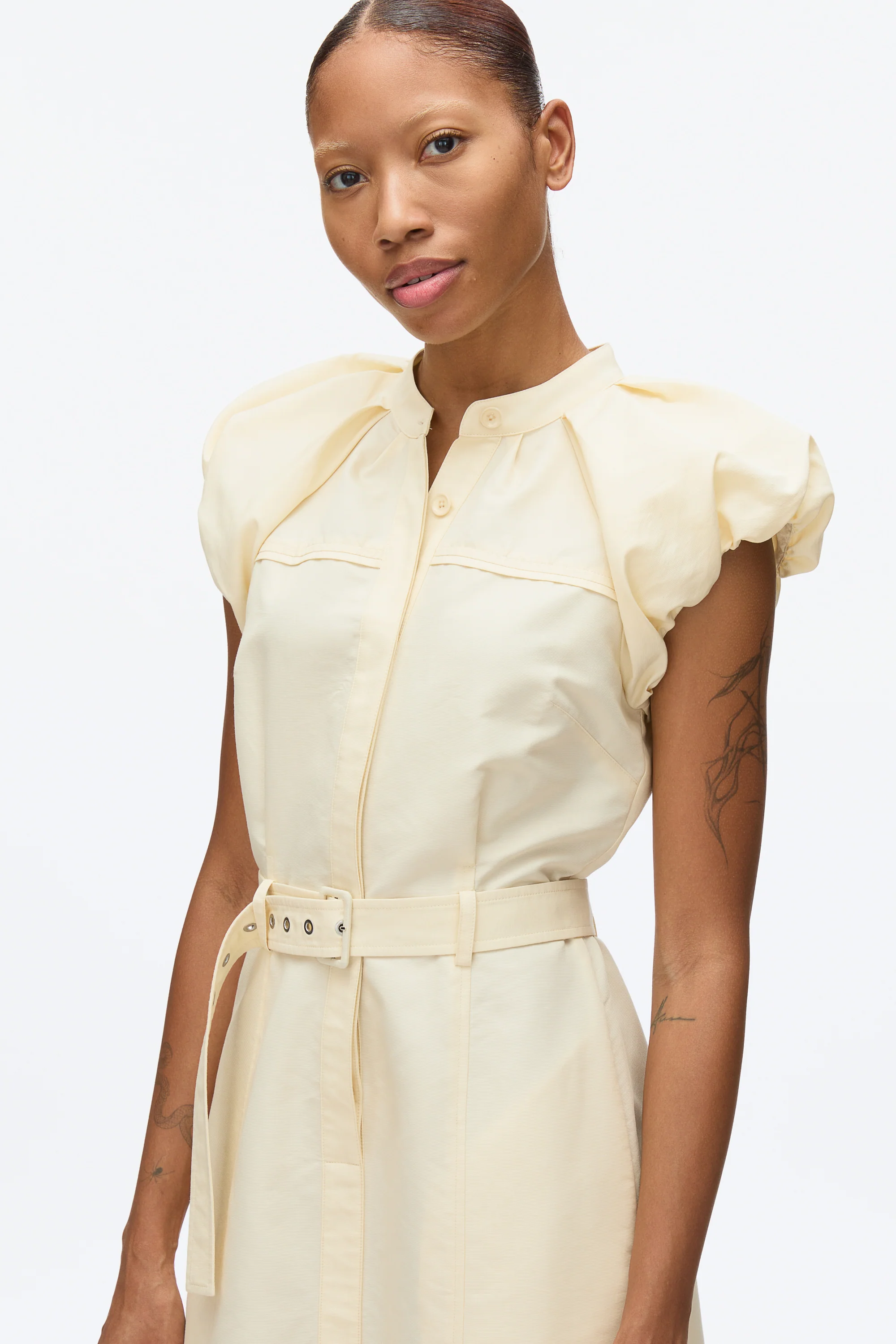 Cloud Sleeve Shirt Dress - Image 6