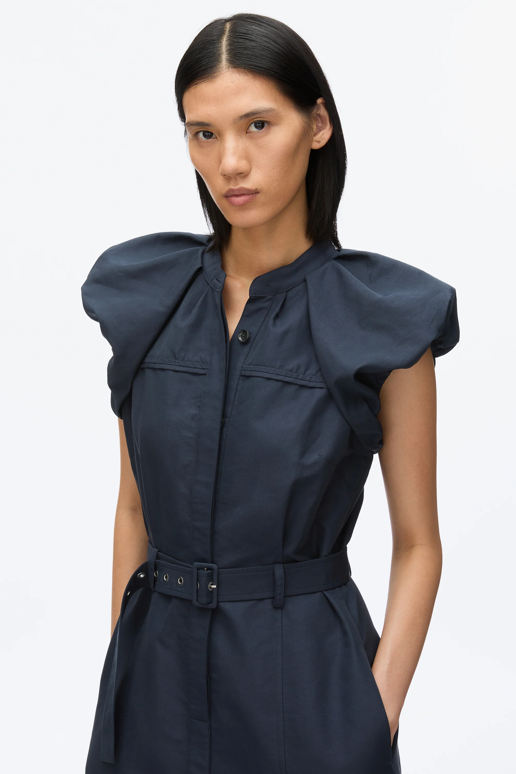 Cloud Sleeve Shirt Dress - Image 11