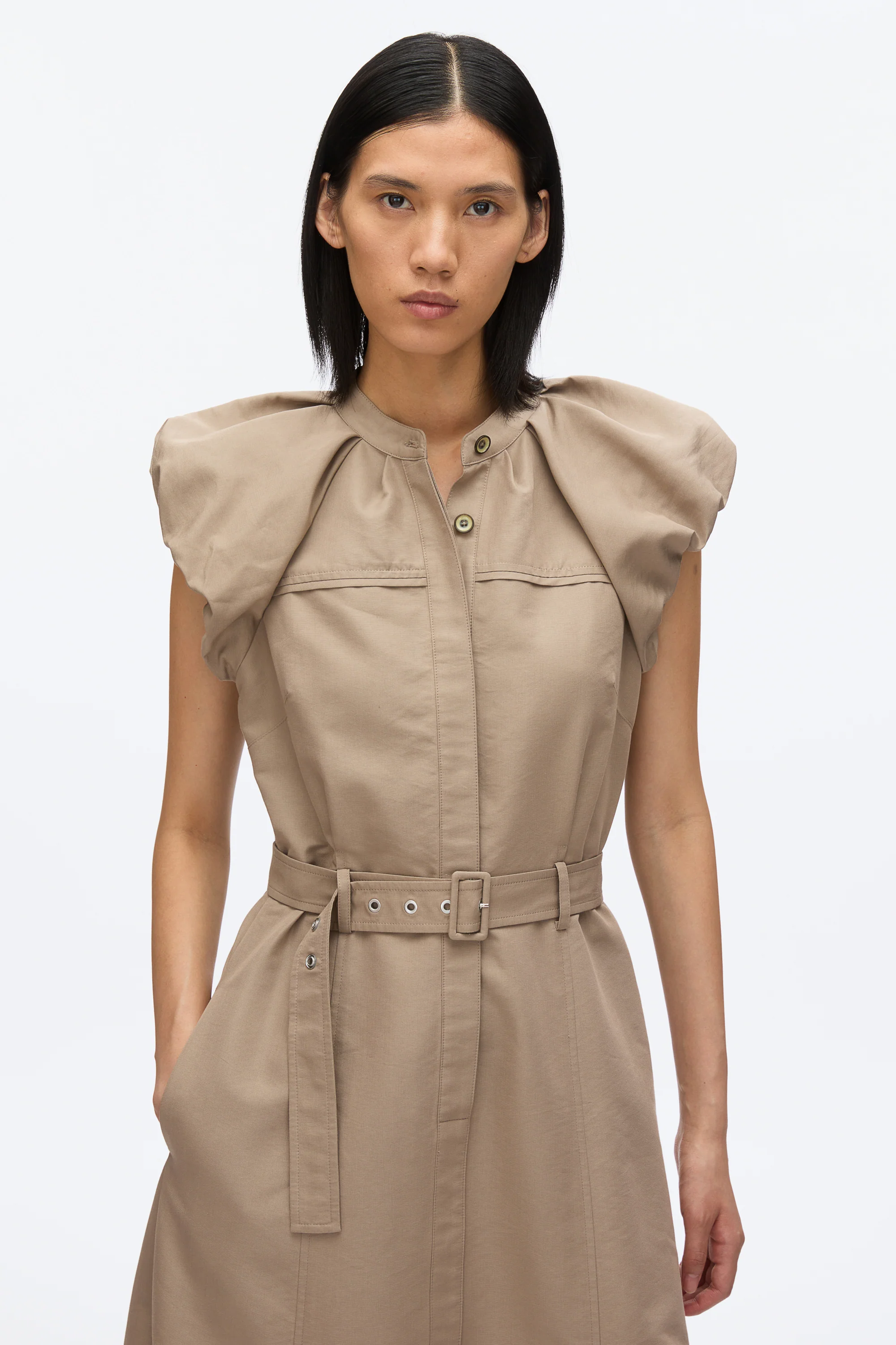 Cloud Sleeve Shirt Dress - Image 15