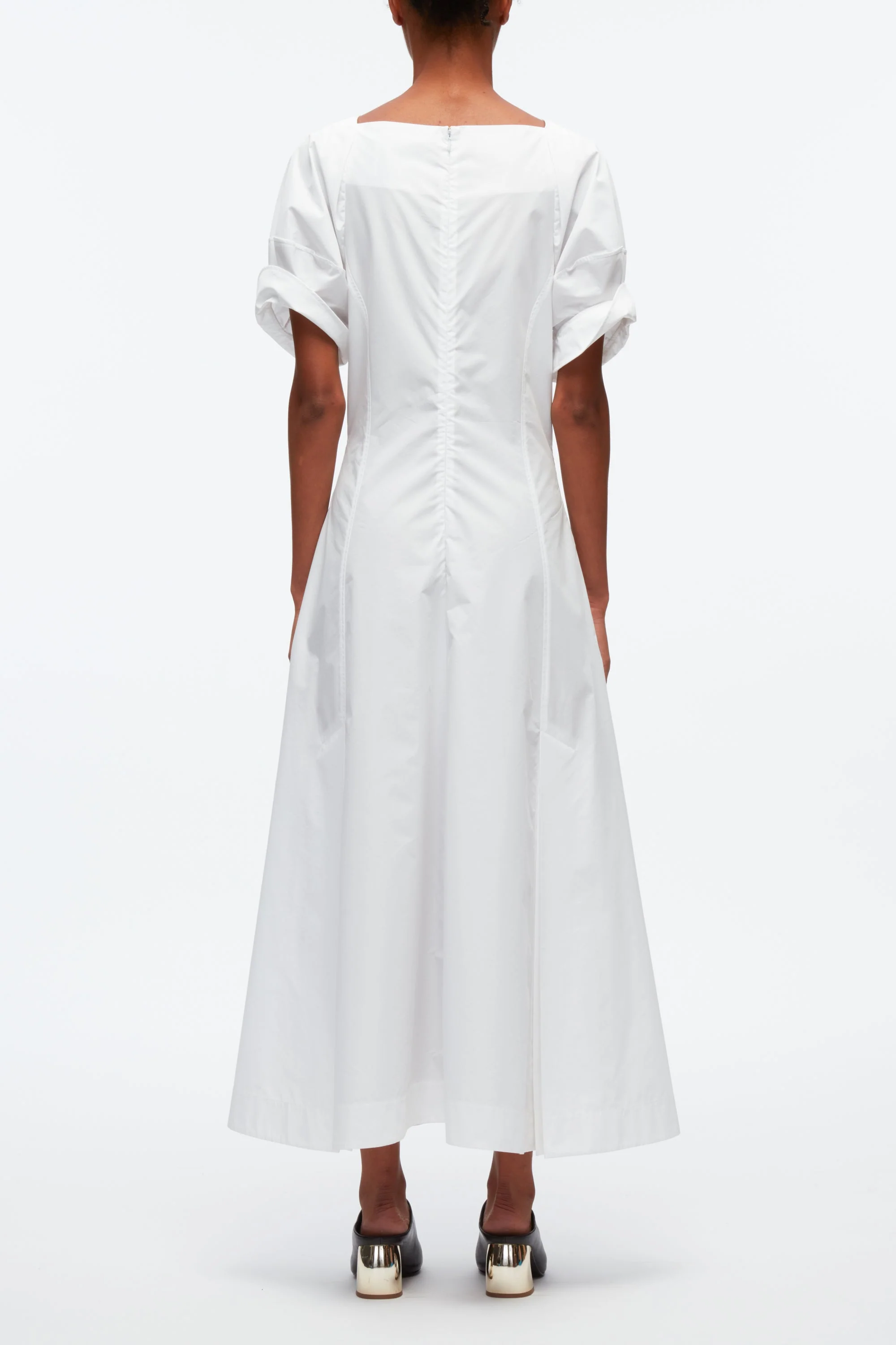 Collapsed Bloom Short Sleeve Belted Dress - Image 12