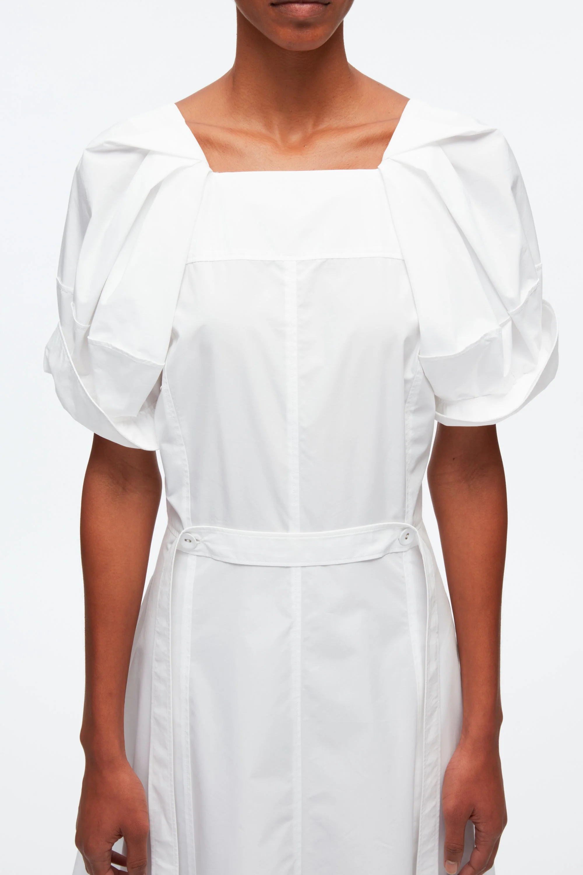 Collapsed Bloom Short Sleeve Belted Dress - Image 13