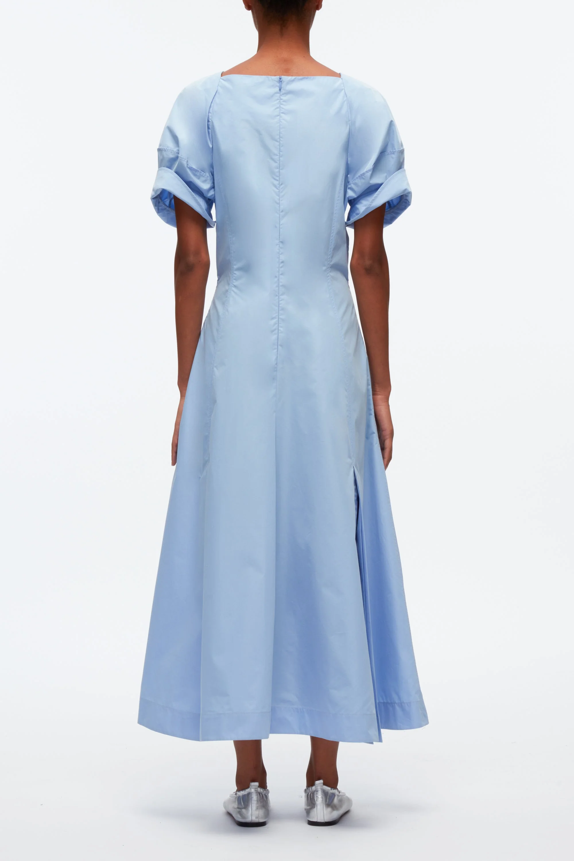 Collapsed Bloom Short Sleeve Belted Dress - Image 4