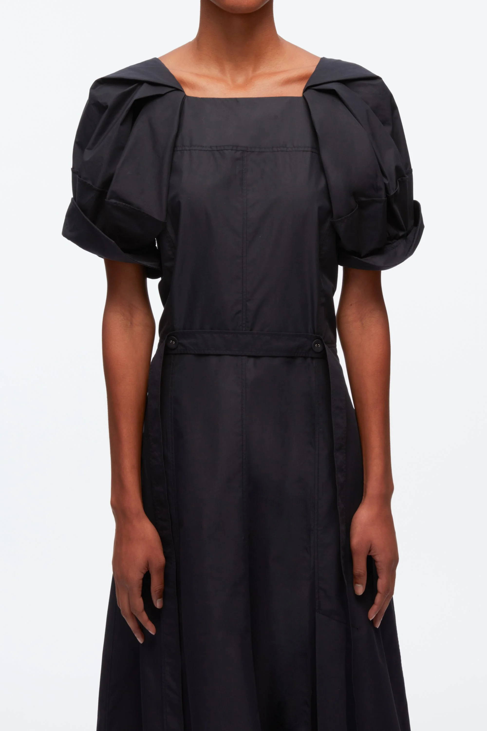 Collapsed Bloom Short Sleeve Belted Dress - Image 6
