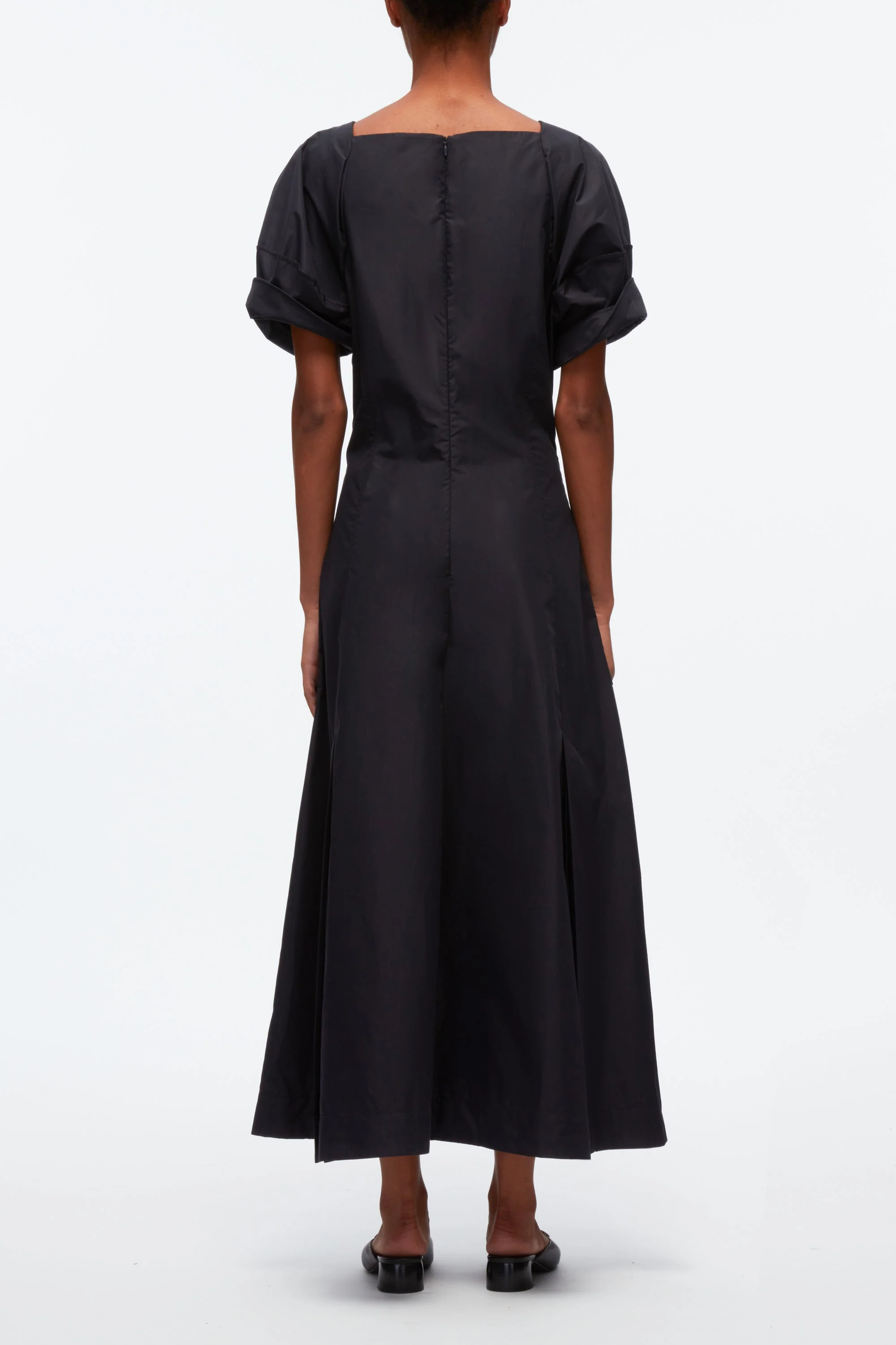 Collapsed Bloom Short Sleeve Belted Dress - Image 8