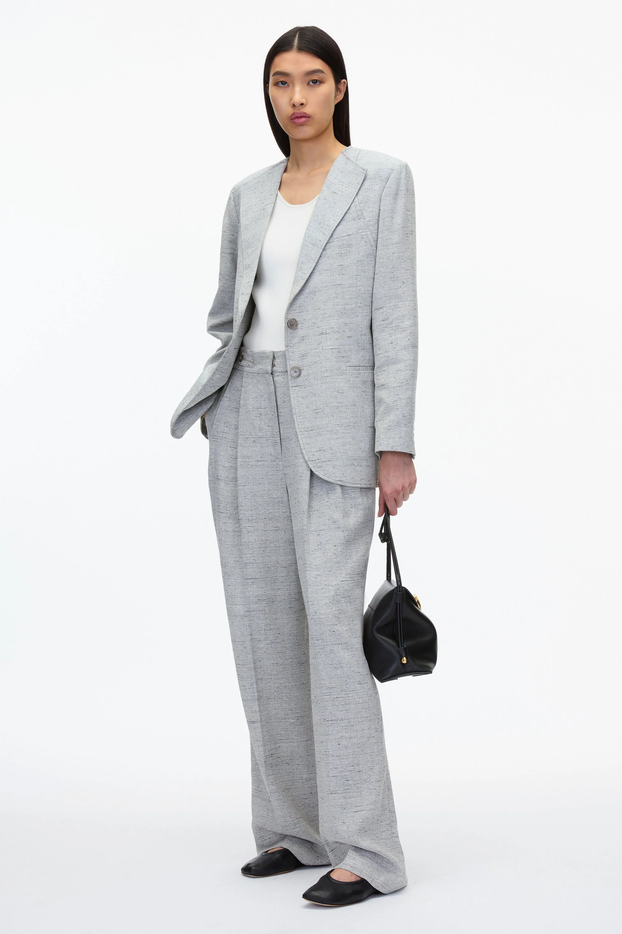 Collarless Relaxed Blazer - Image 6