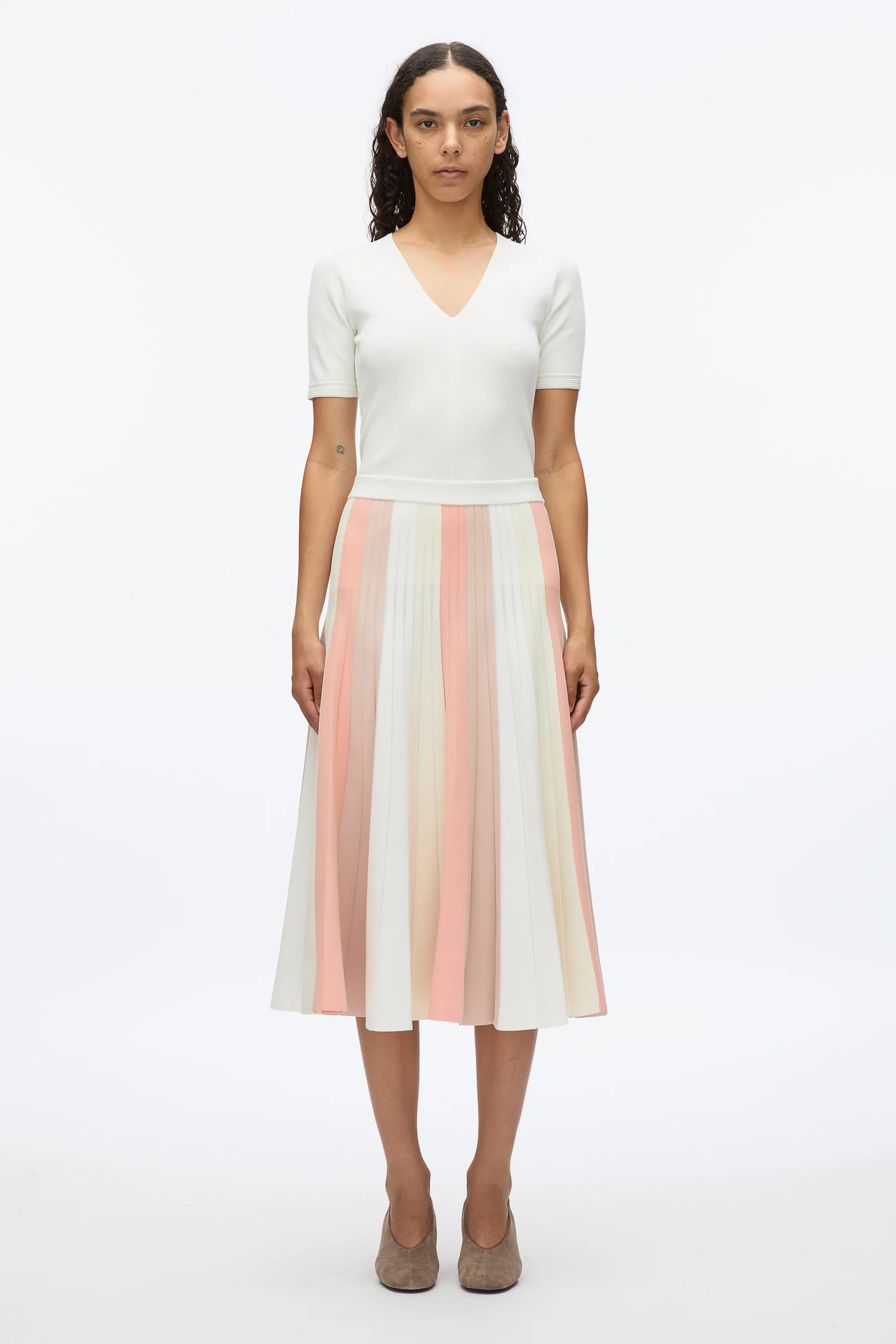 Stripe Knit Skirt - Image 2