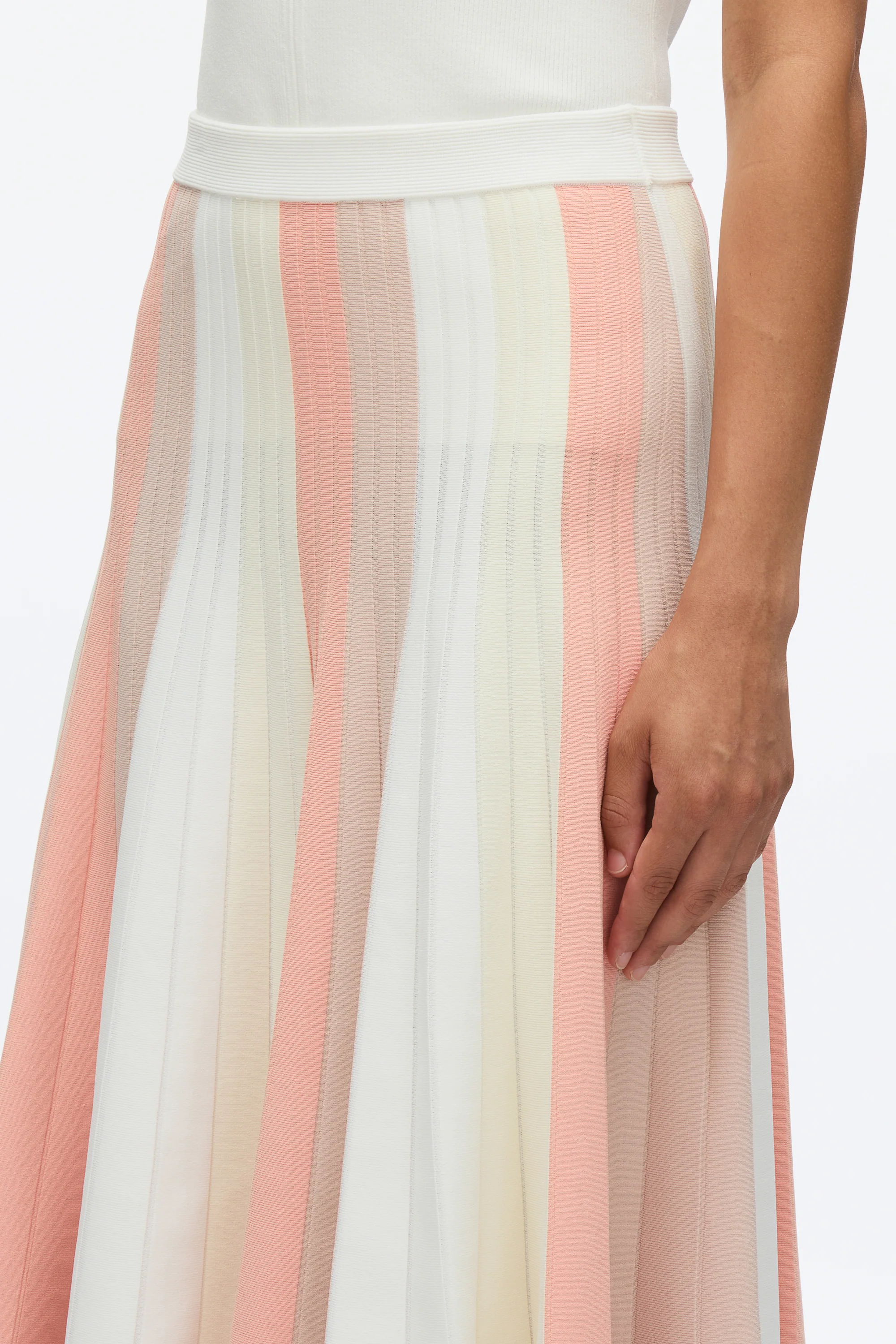 Stripe Knit Skirt - Image 6