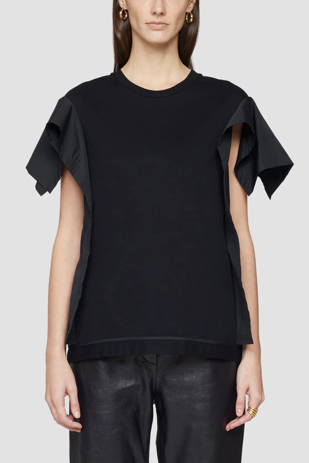 Combo Tshirt W Ruffle Sleeveless - Image 3