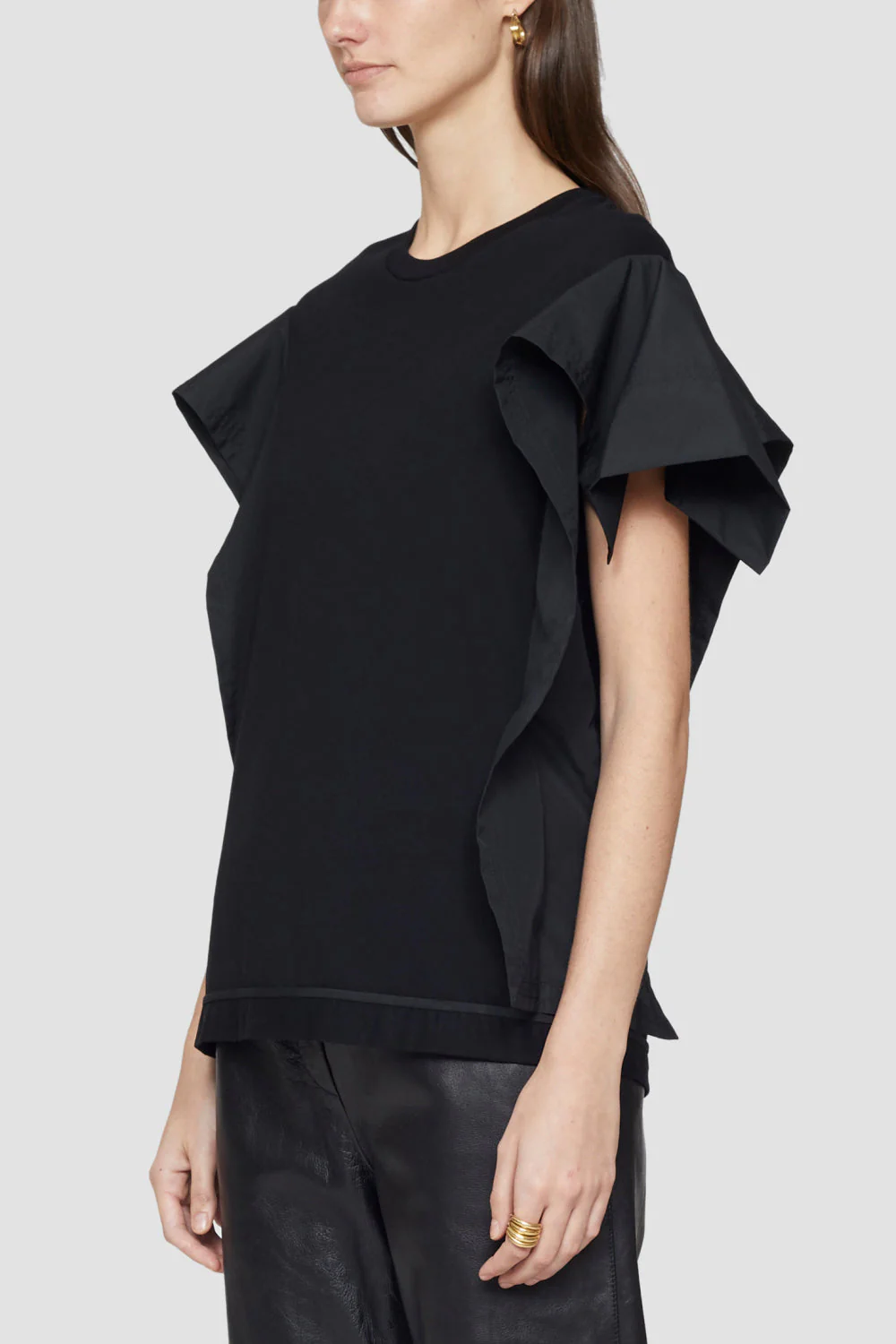 Combo Tshirt W Ruffle Sleeveless - Image 4