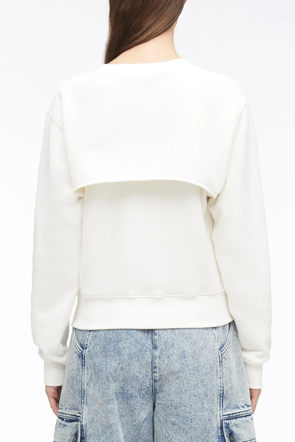 Compact French Terry Cut Out Sweatshirt - Image 11