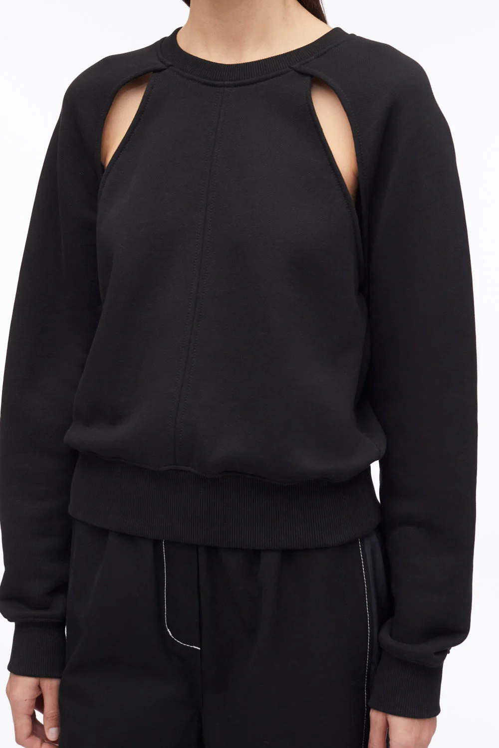 Compact French Terry Cut Out Sweatshirt - Image 5