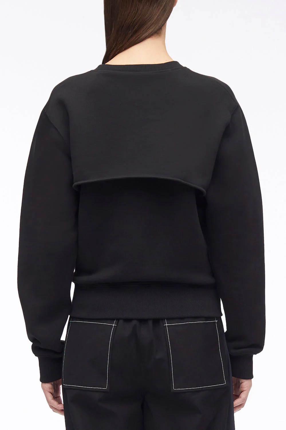 Compact French Terry Cut Out Sweatshirt - Image 7