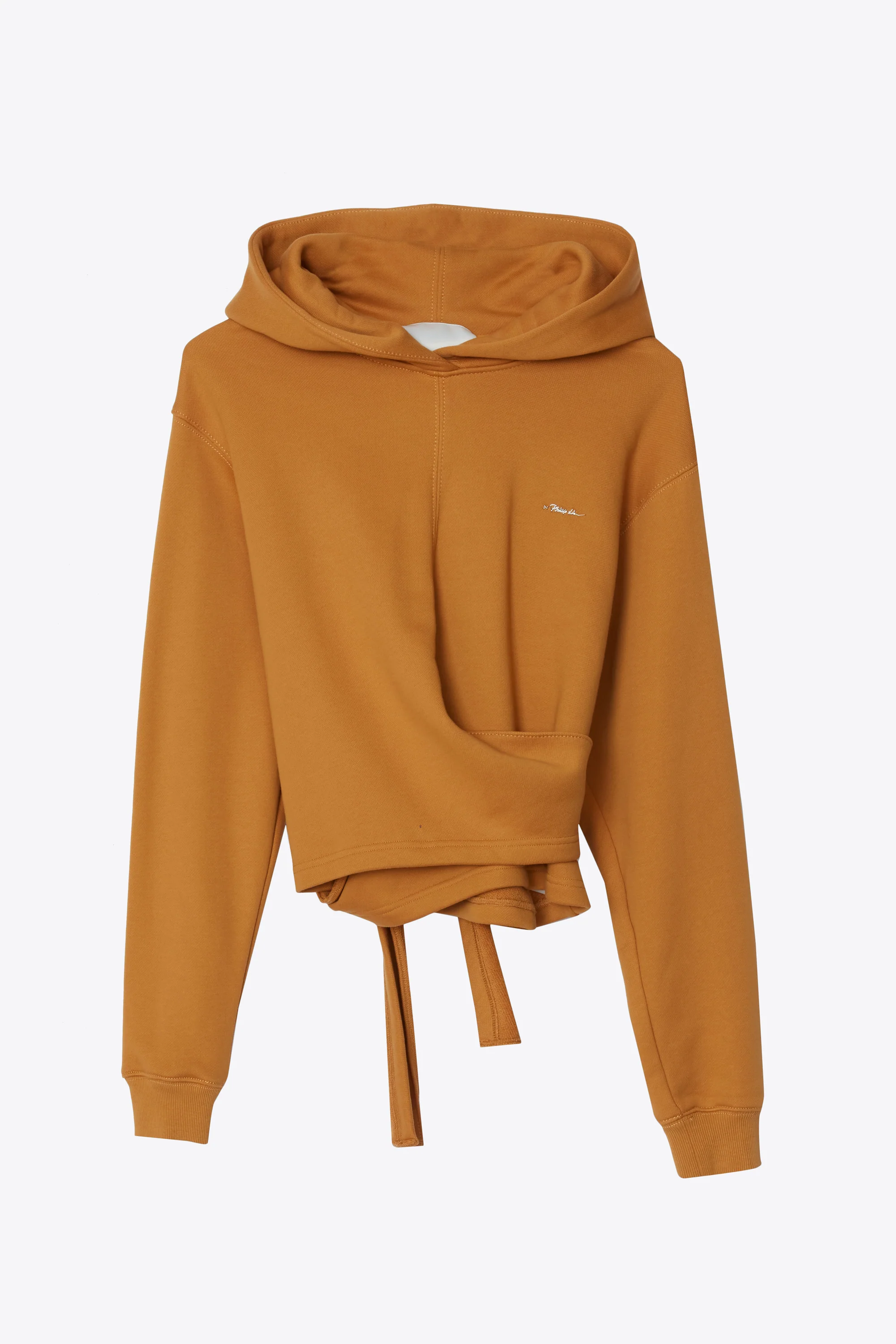 Compact French Terry Front Wrap Hoodie - Image 5