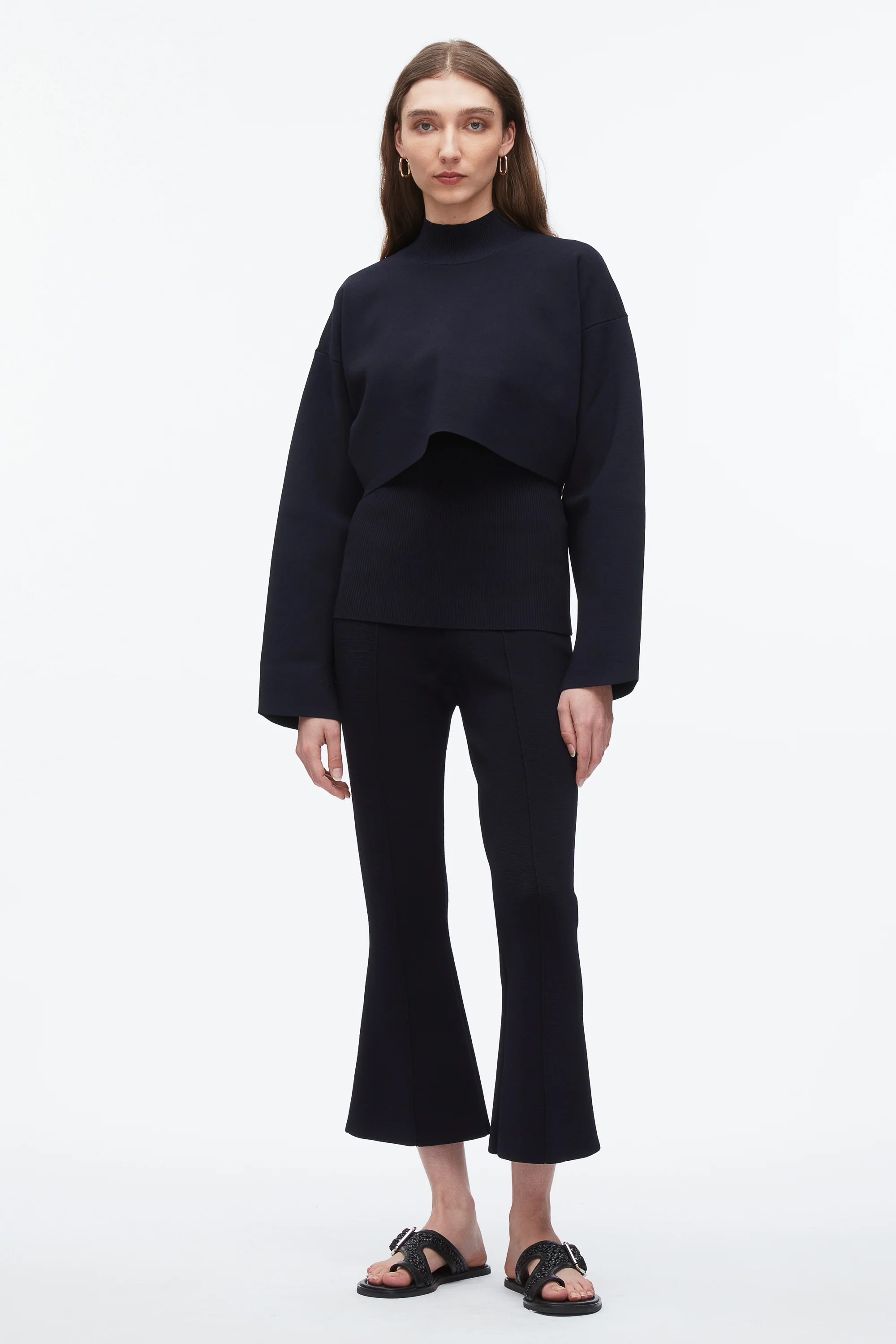 Compact Rib Cropped Turtle Neck - Image 6