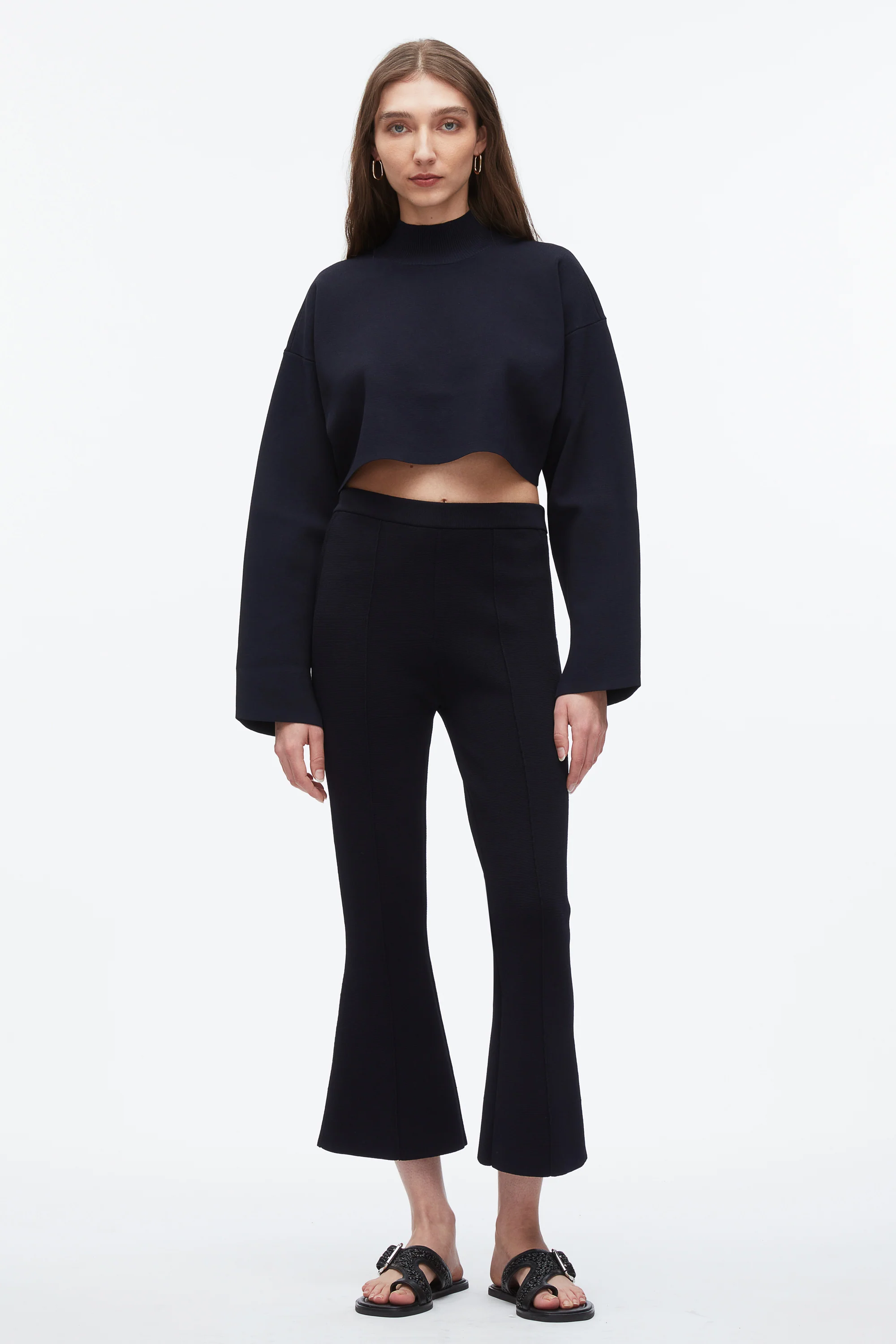 Compact Rib Cropped Turtle Neck - Image 7