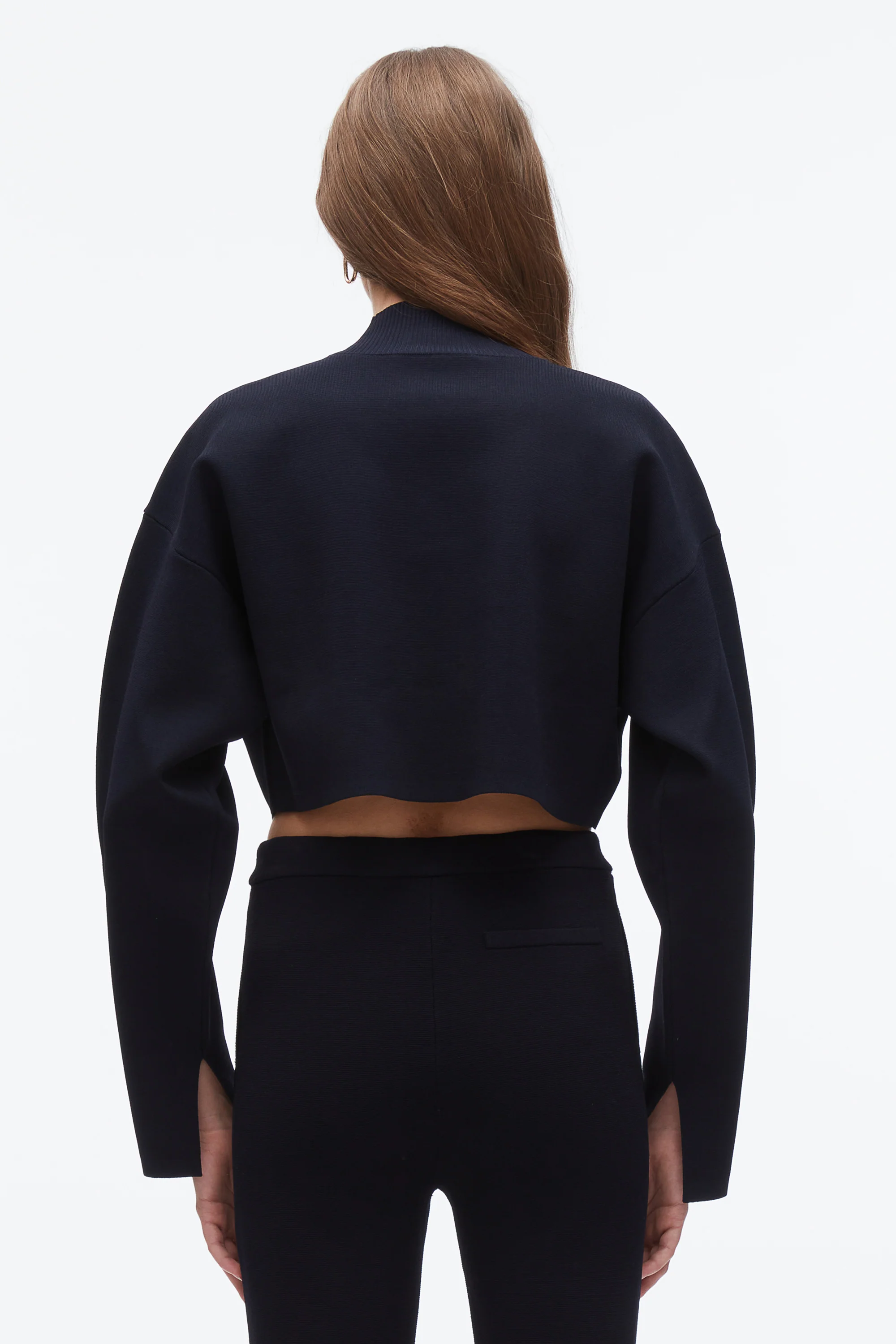 Compact Rib Cropped Turtle Neck - Image 10