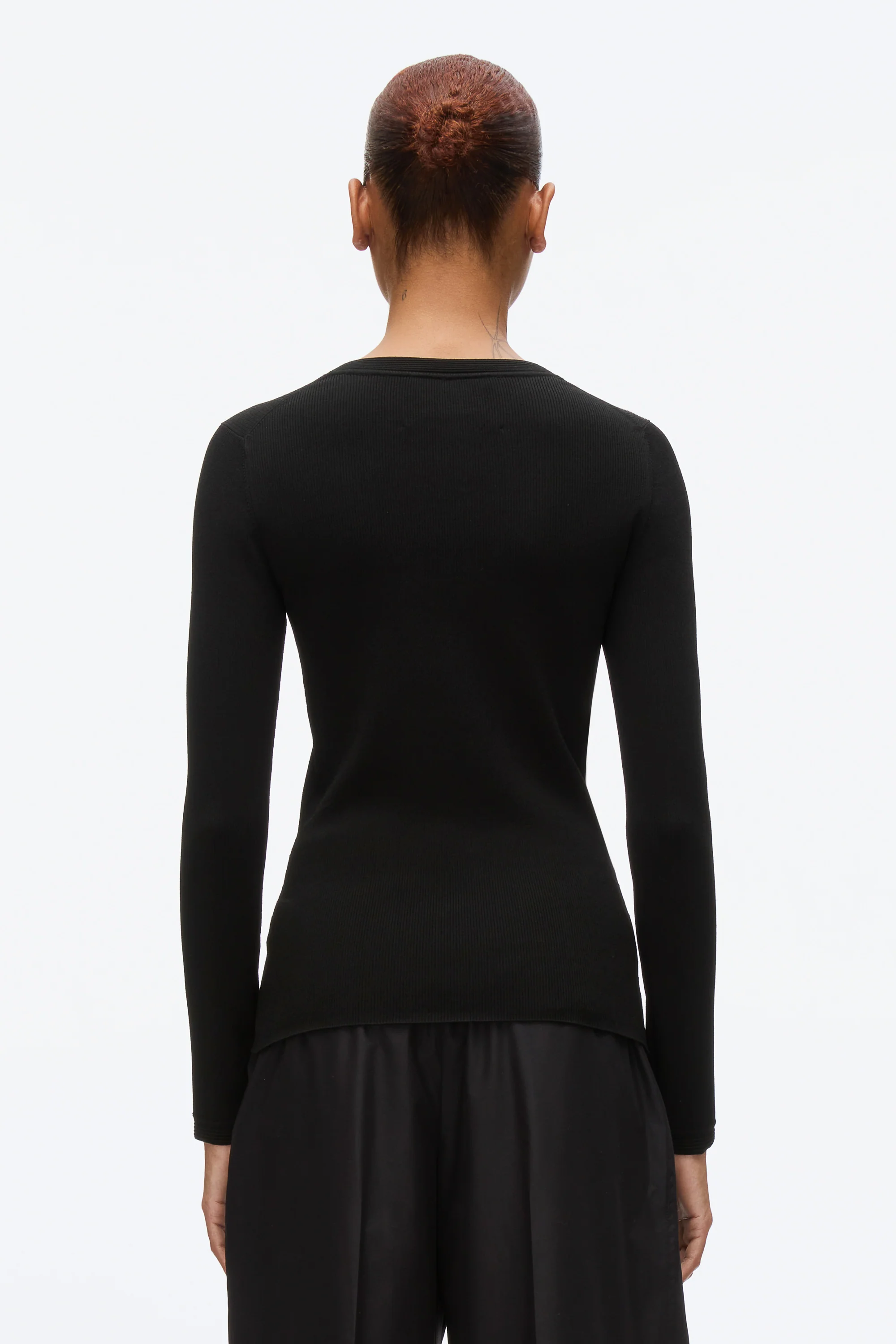 Compact Rib Long Sleeve Tee - Image 4