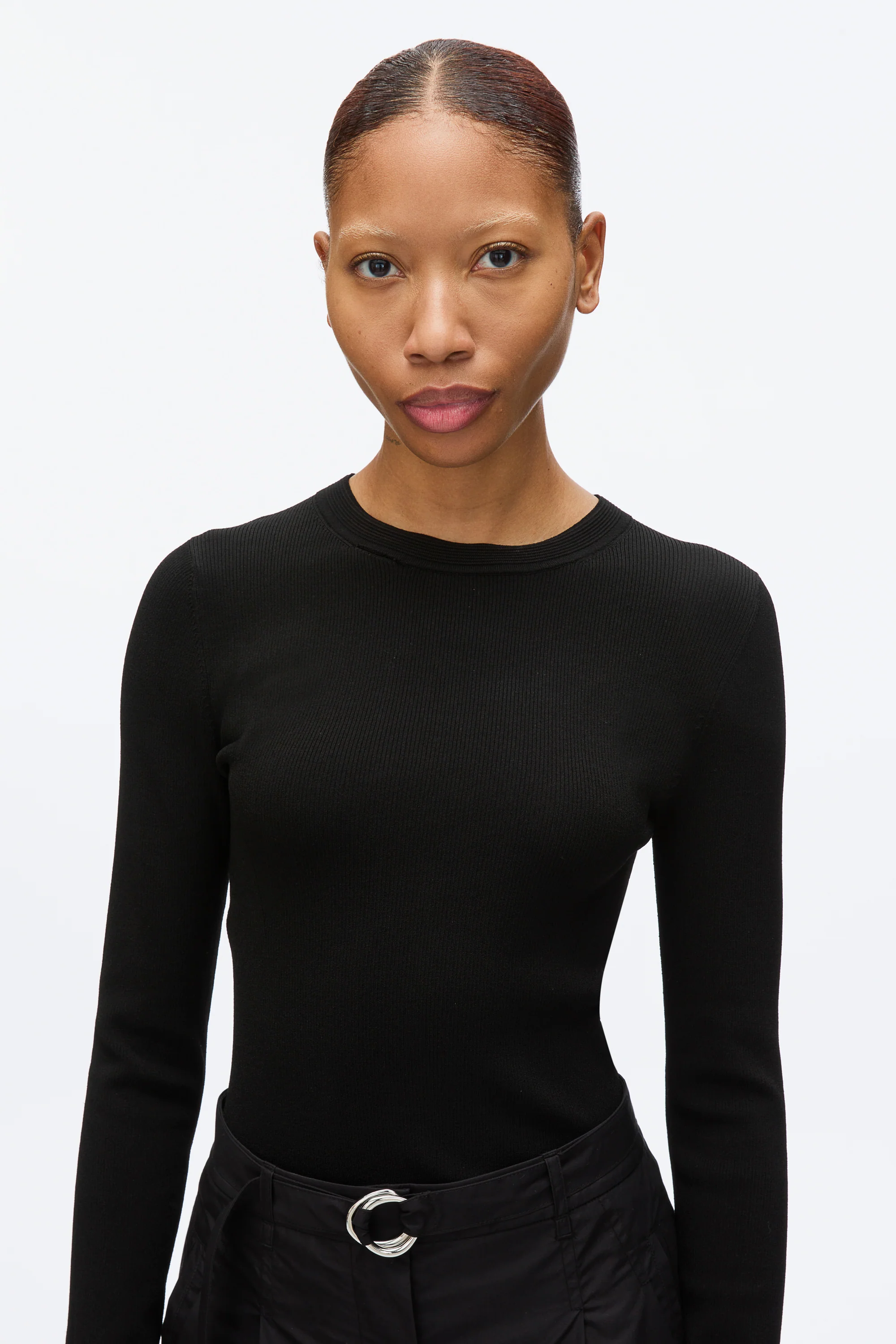 Compact Rib Long Sleeve Tee - Image 5